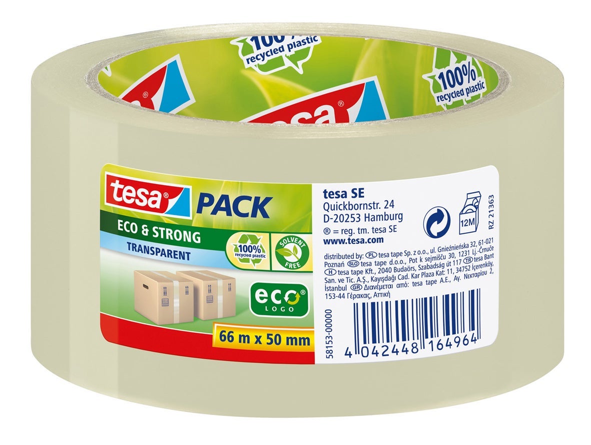 [2347373] Packtejp Tesa Eco 50 mm x 66 m 56 my transparent