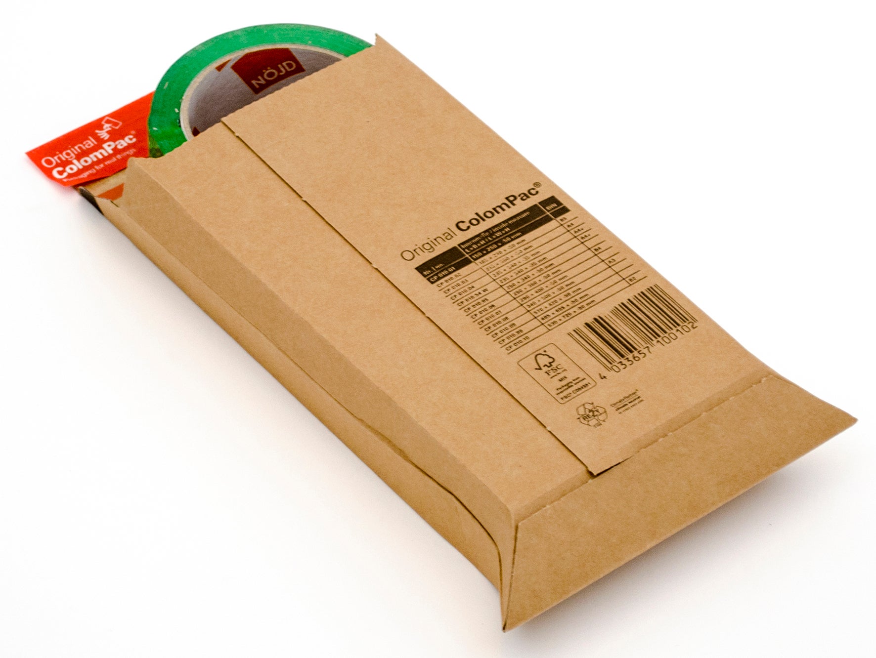 [8553132] Wellkuvert 150x250x50 mm Brun