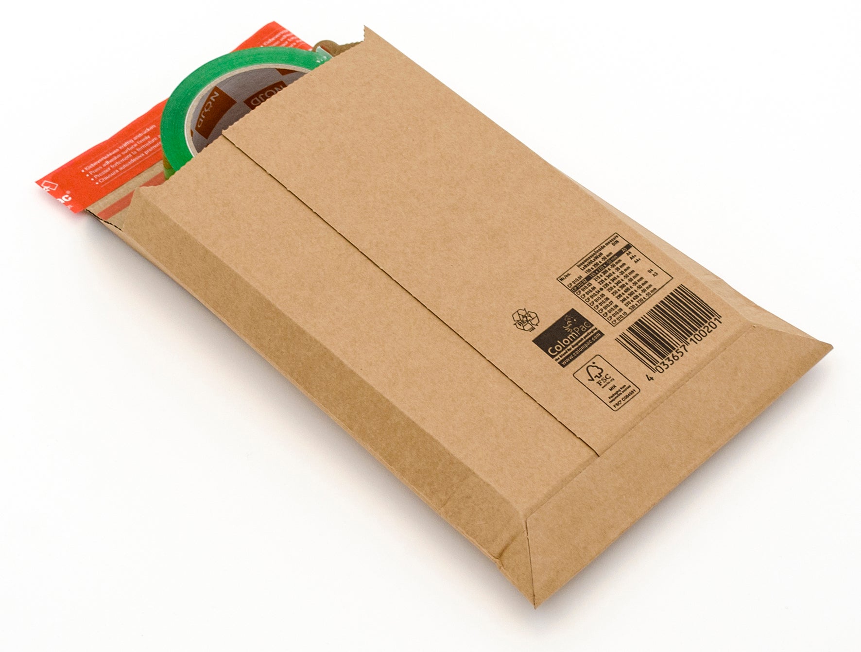 [8553133] Wellkuvert 185x270x50 mm Brun