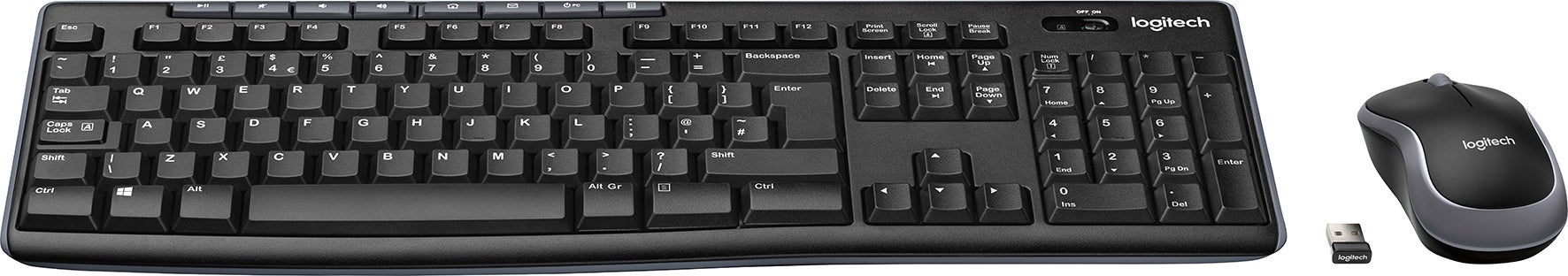 [5803796] Tangentbord Mus Logitech MK270 Svart