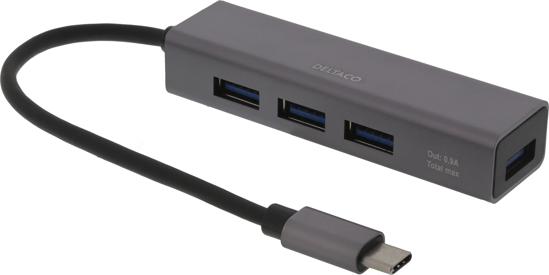 [8552482] Hubb Deltaco USB-C - 4xUSB-A