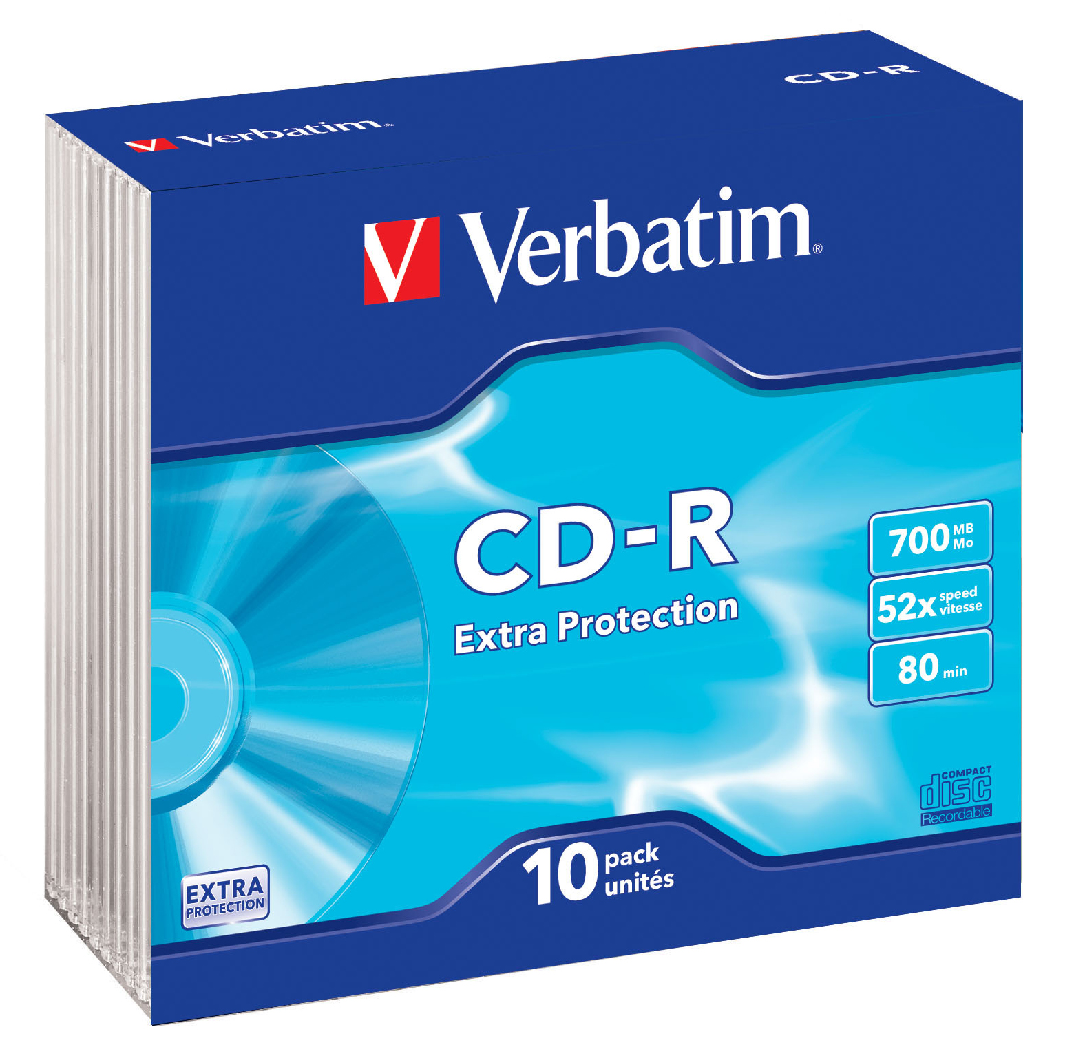 [5500374] CD-R Verbatim Slimcase 10/fp