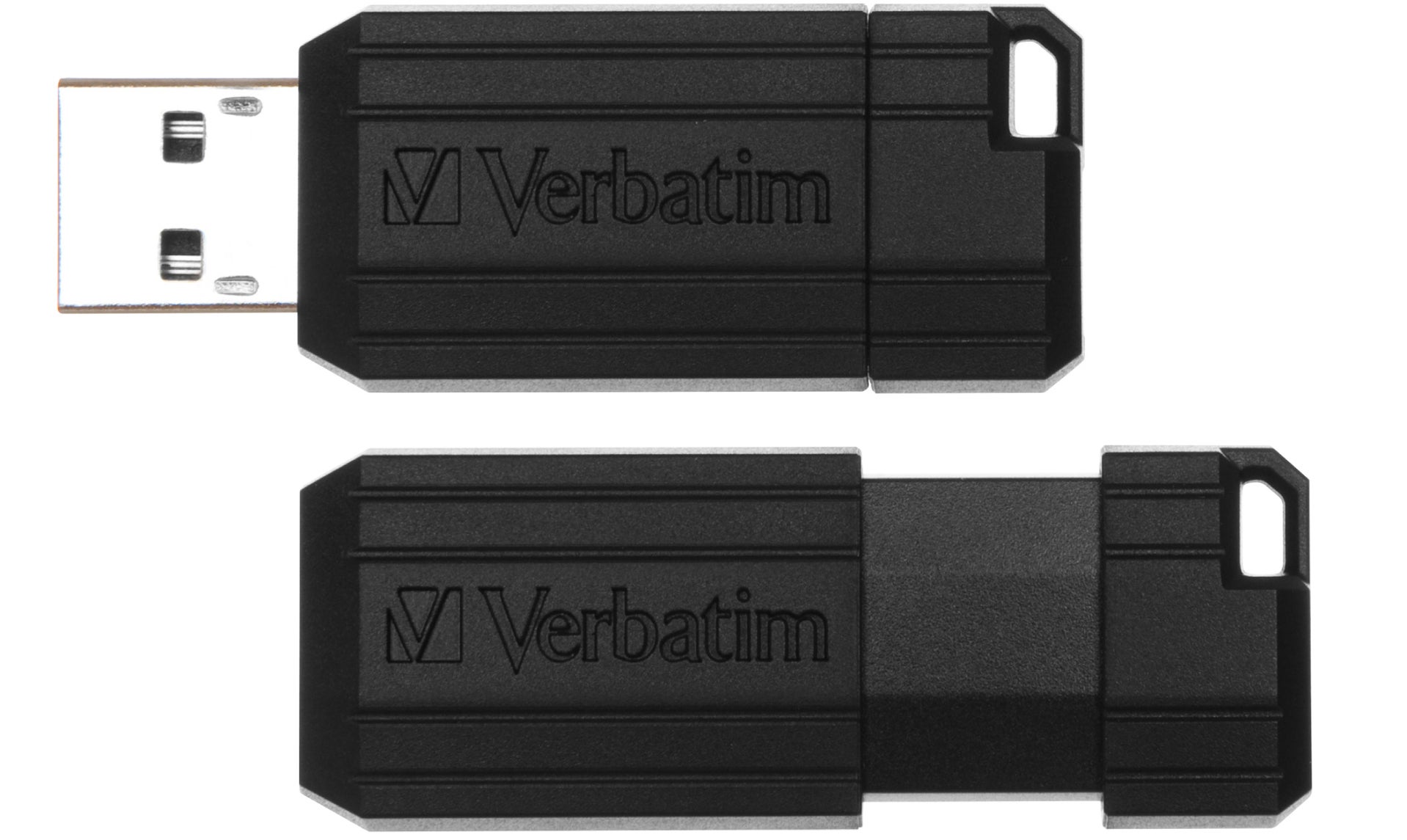 [5452263] USB Verbatim Pinstripe 64GB Svart