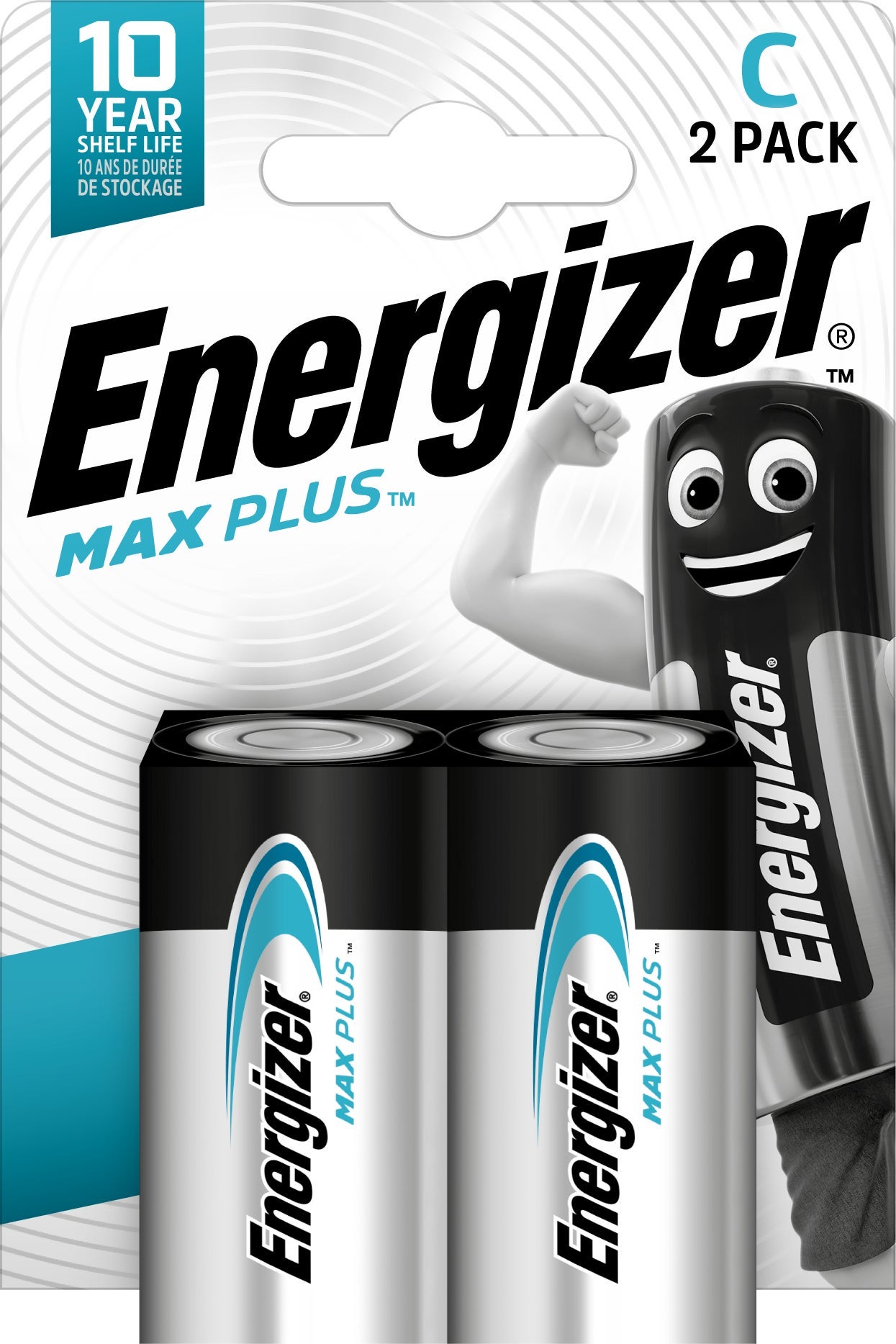 [2840940] Energizer Batteri Max Plus Alkaliskt C 2-pack