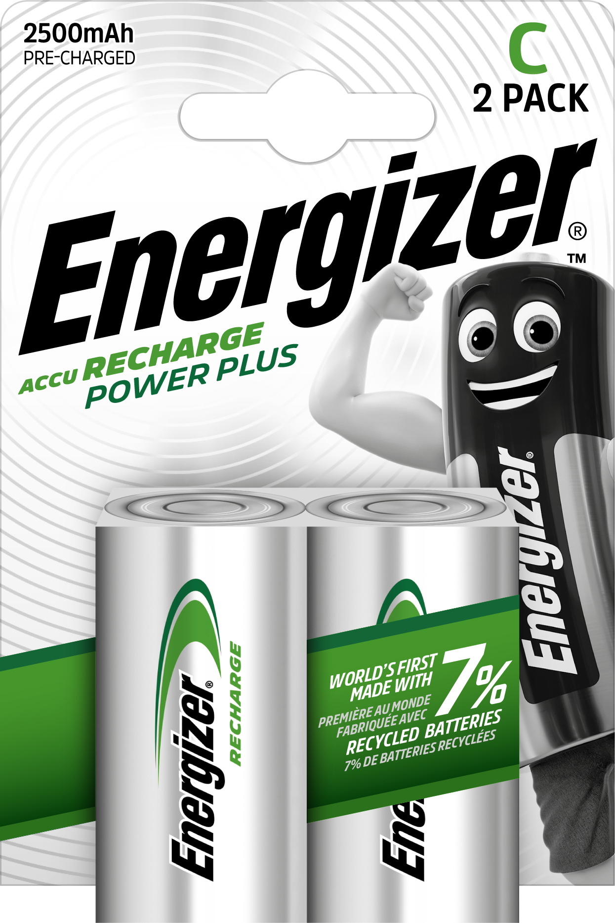 [2840964] Batteri Laddb Energizer C 2/fp
