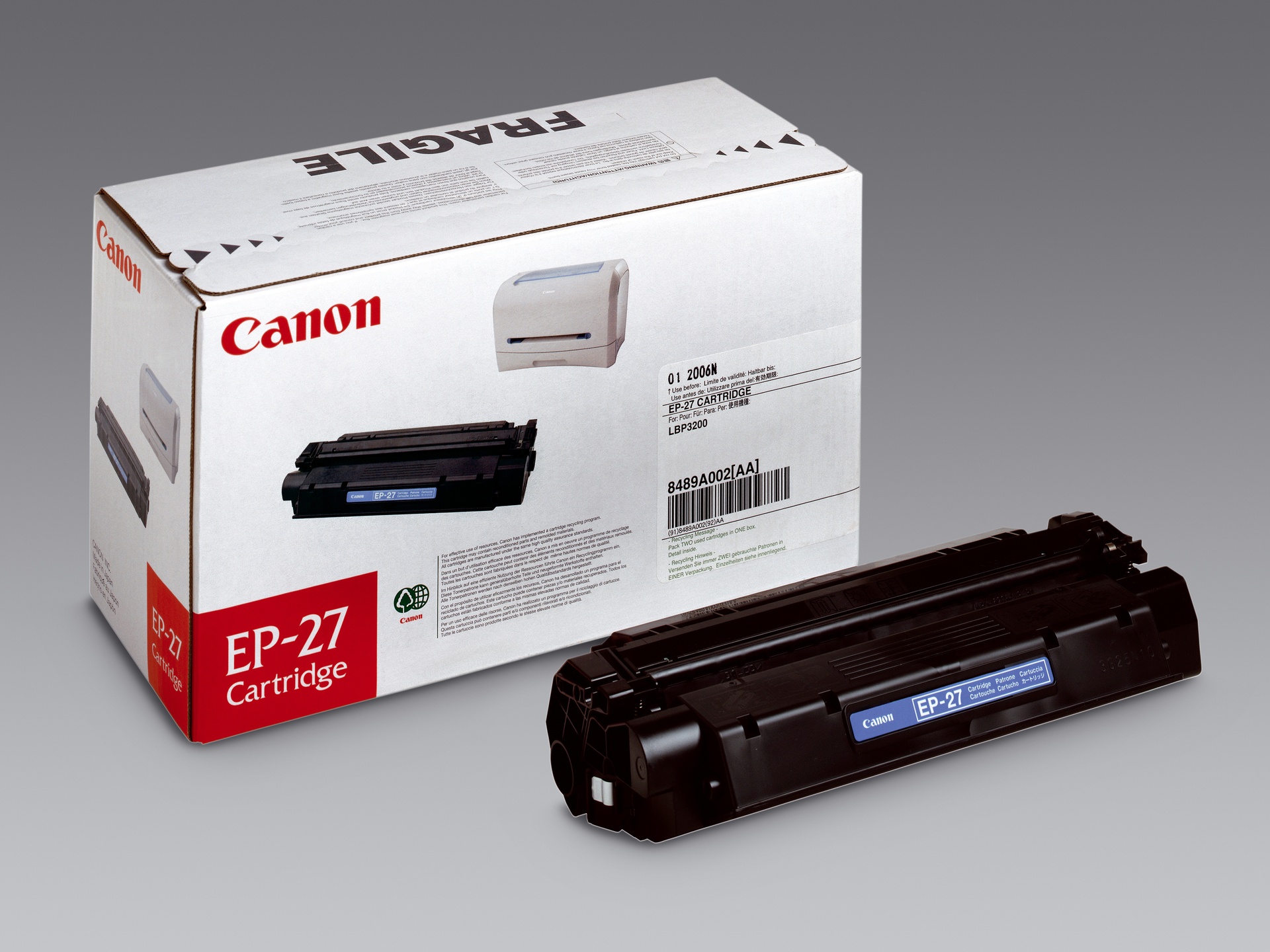 [2242708] Toner Canon EP-27 2,5k svart