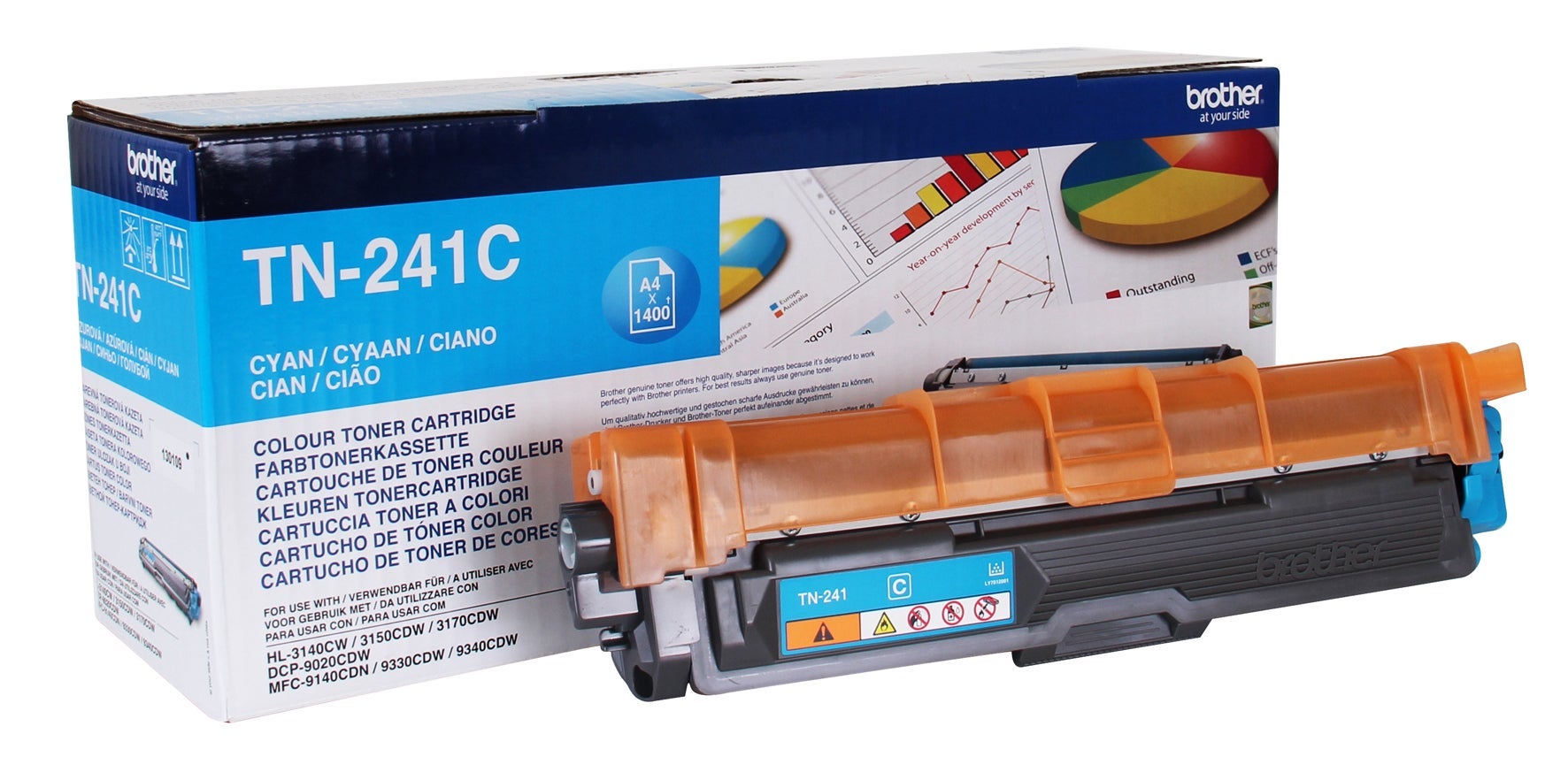 [2245378] Toner Brother TN241C Cyan