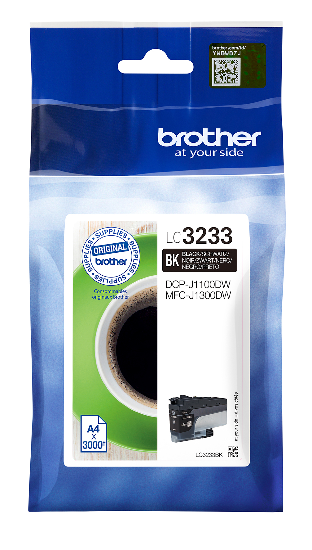 [5701425] Bläck Brother LC3233BK 3k sv.