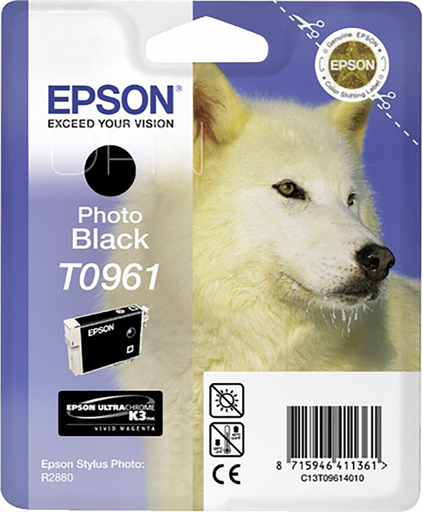 [5701177] Bläck Epson T0961 svart