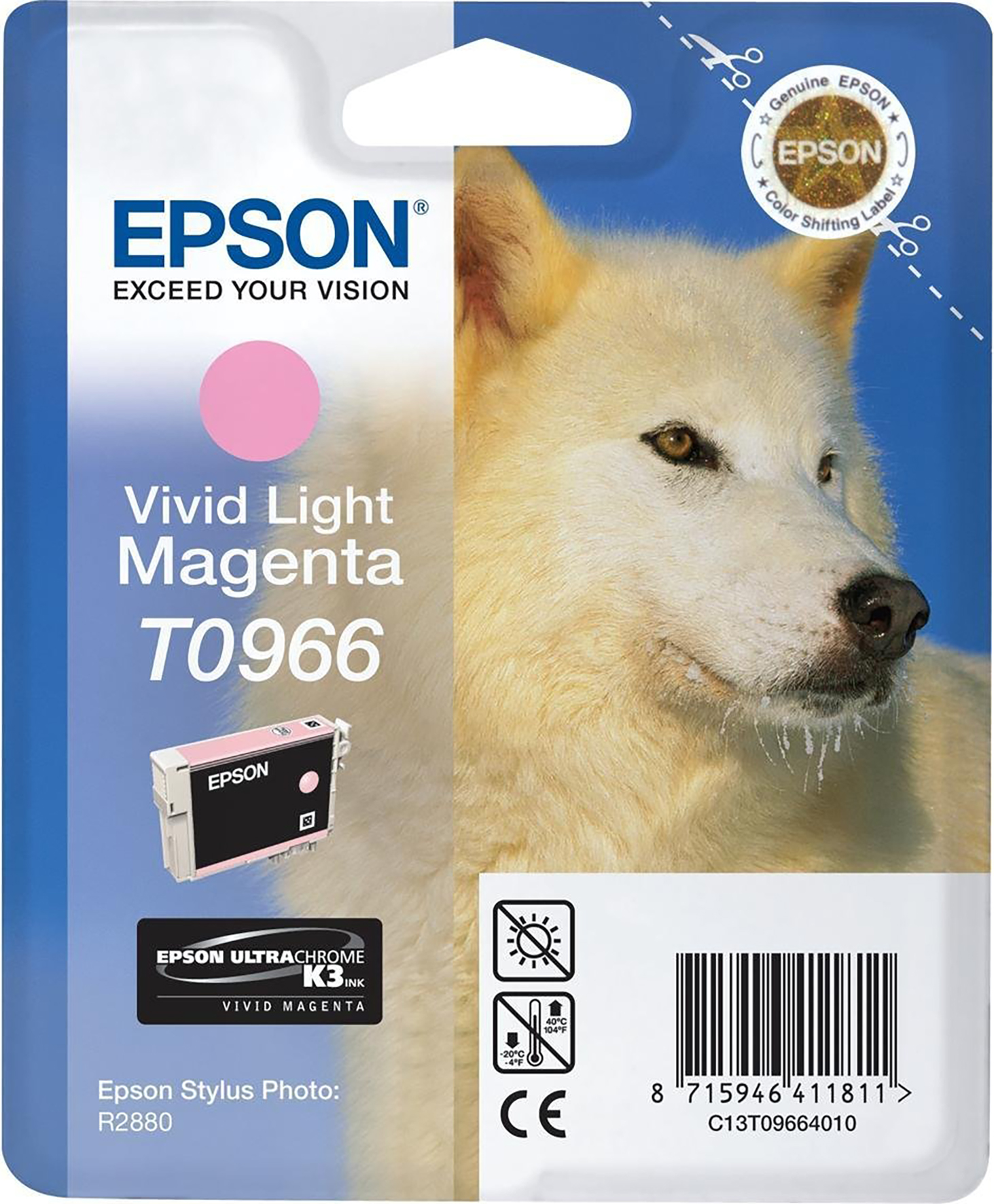 [5701182] Bläck Epson T0966 ljus magenta