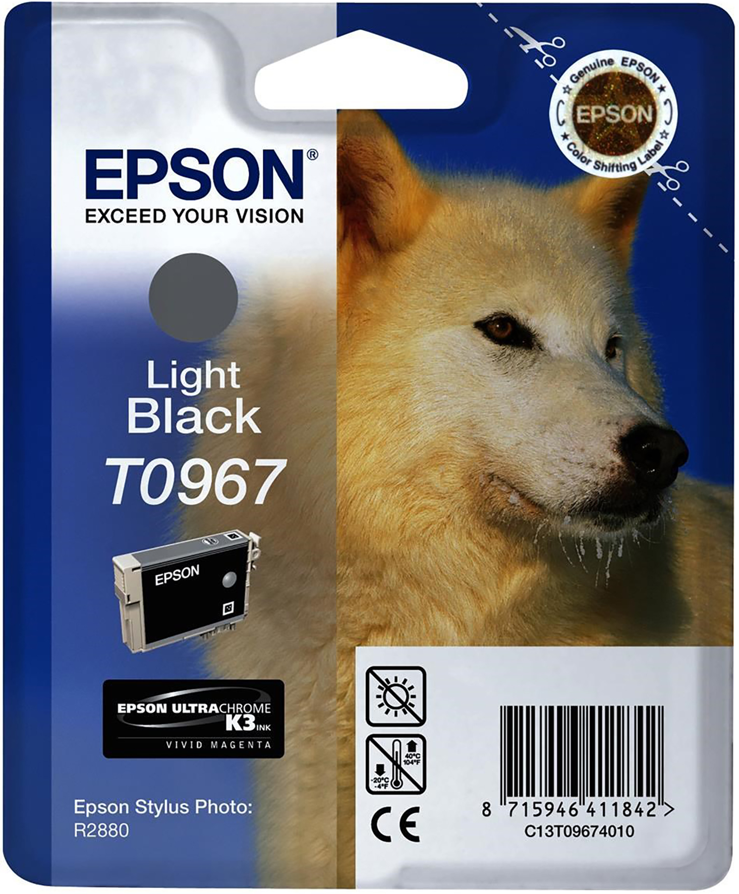 [5701183] Bläck Epson T0967 ljus svart