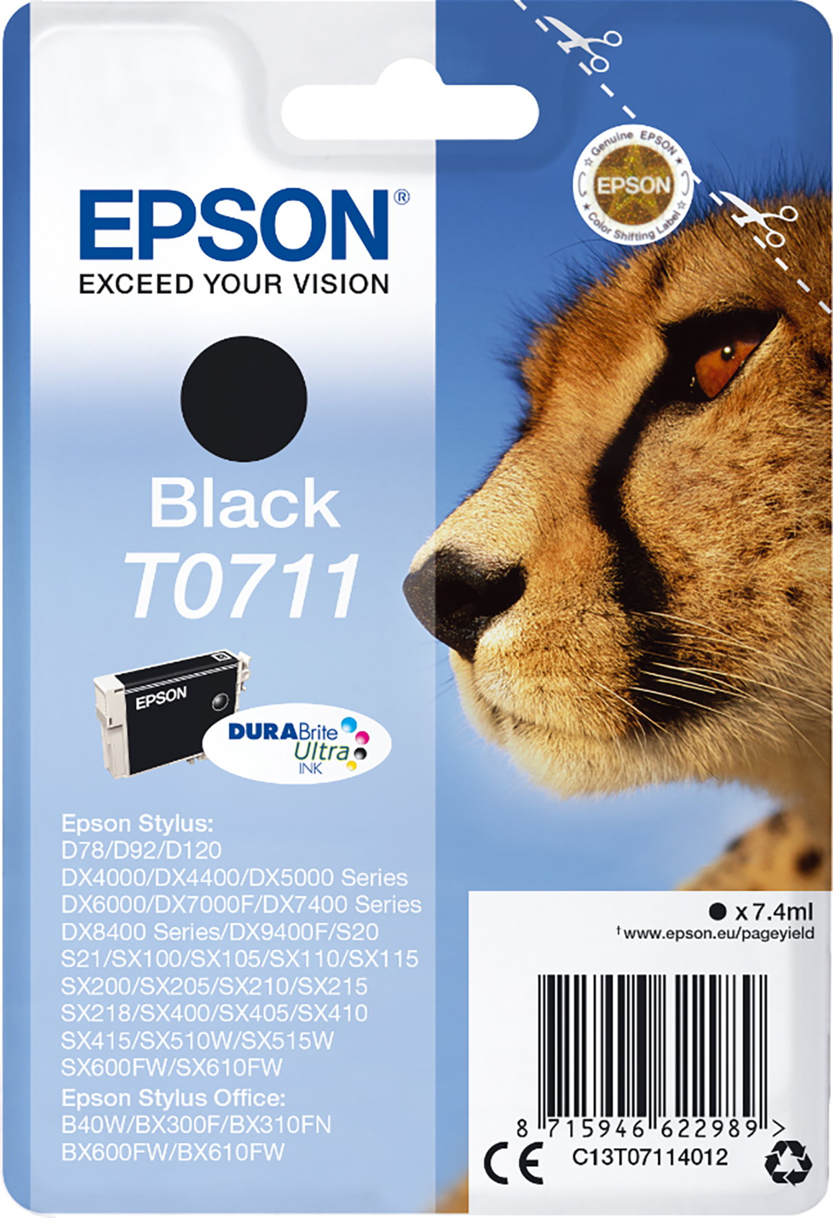 [5701335] Bläck Epson T0711 svart