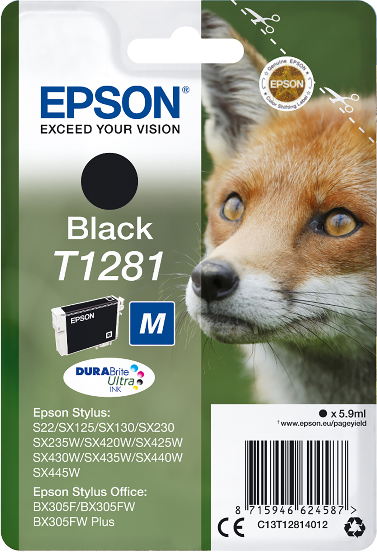 [5701339] Bläck Epson T1281 svart