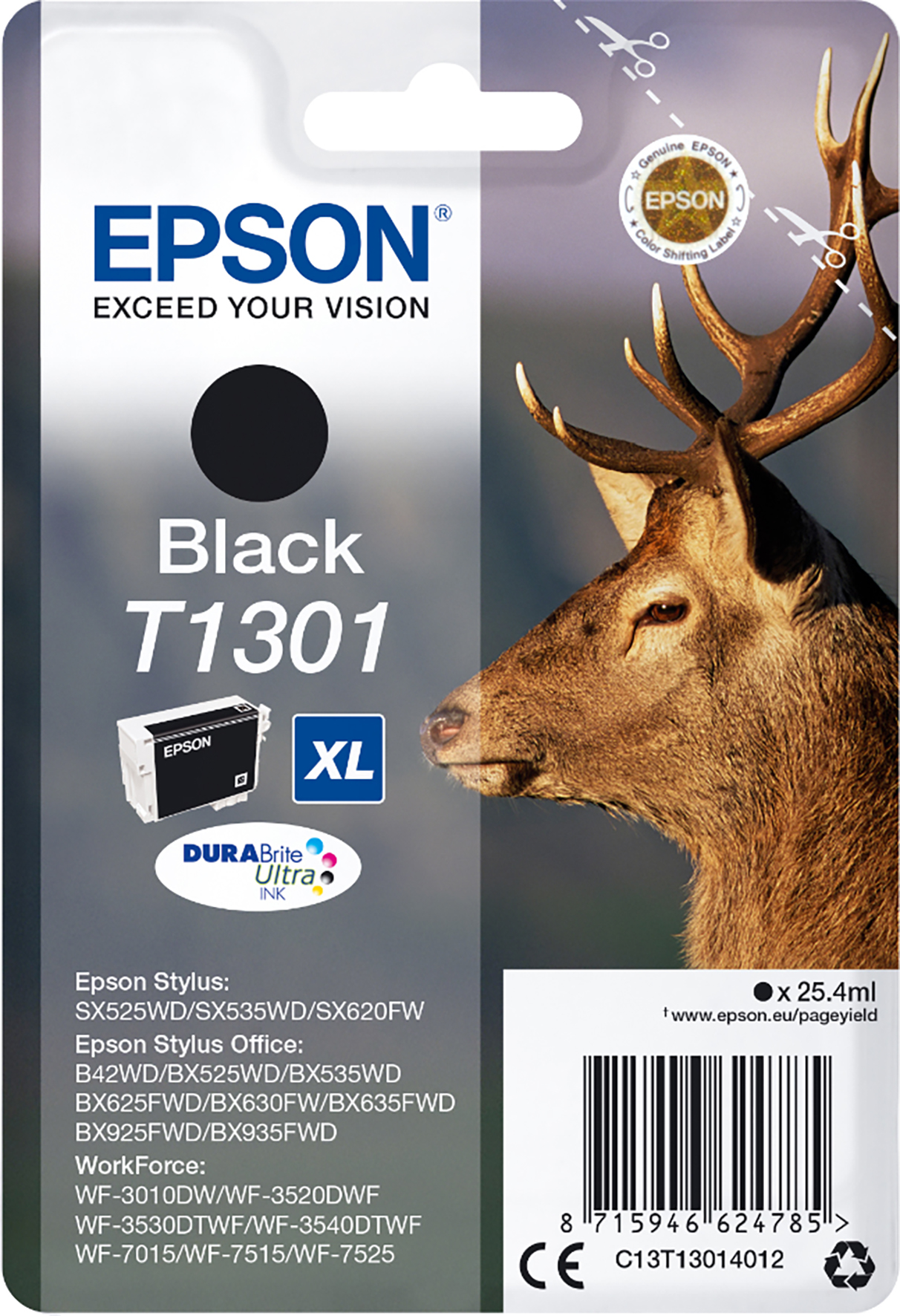 [5701344] Bläck Epson T1301 svart