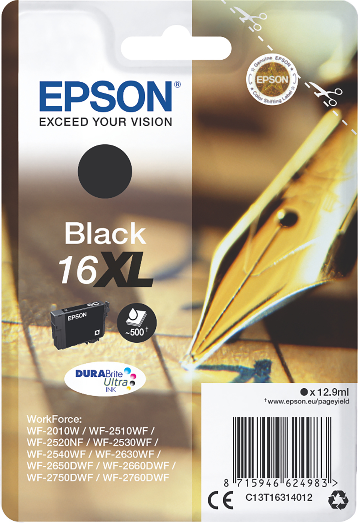 [5701359] Bläck Epson 16XL svart