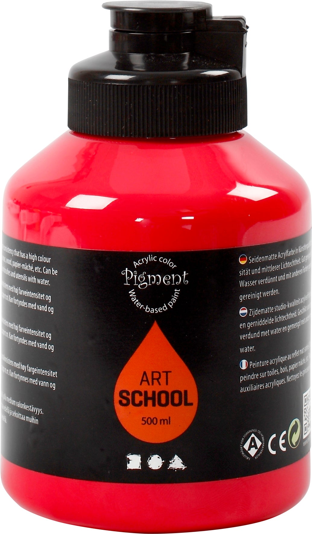 [8100737] Akrylfärg Pigment 500ml röd