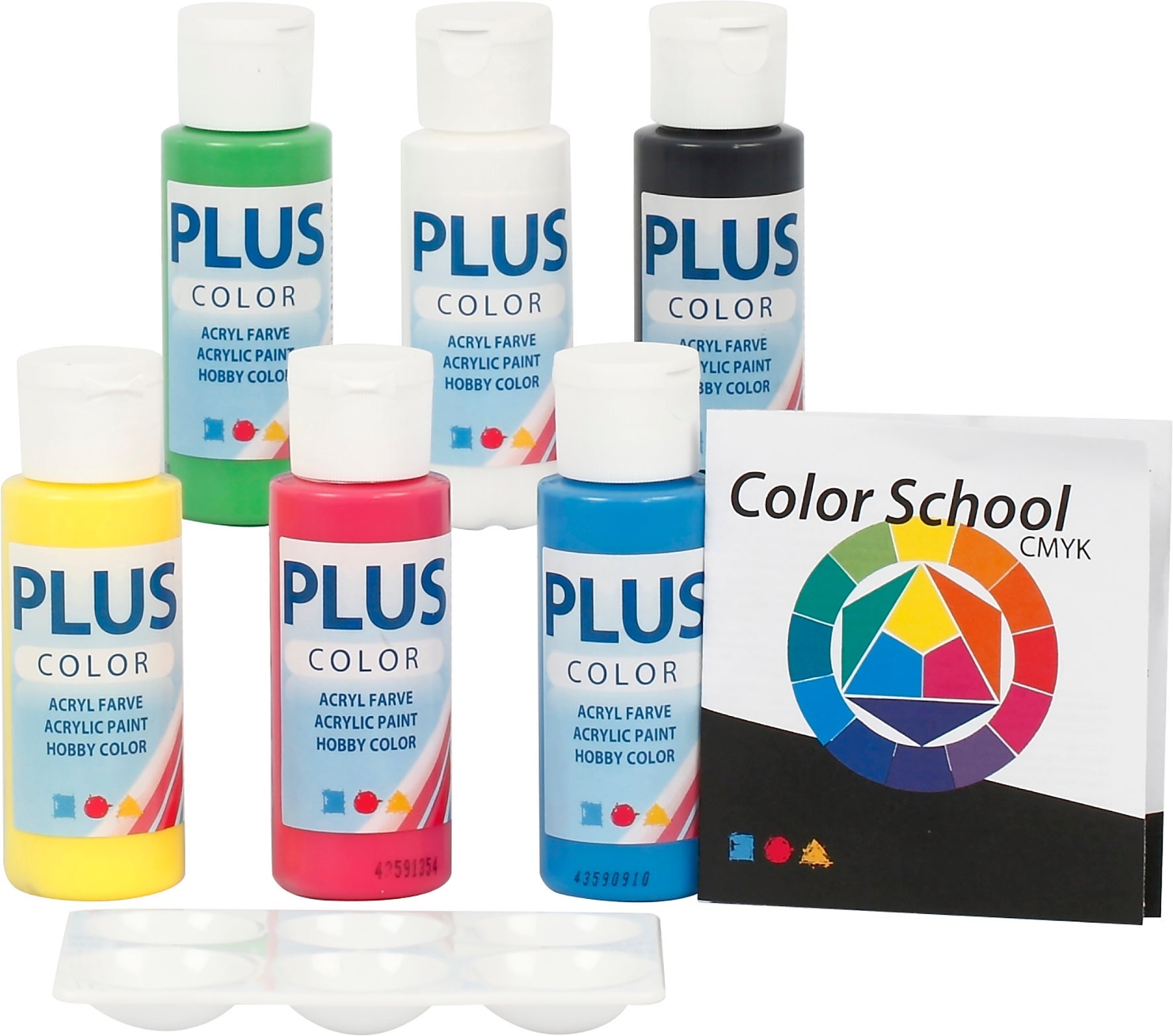 [8300415] Hobbyfärg Plus Bas 6 x 60 ml