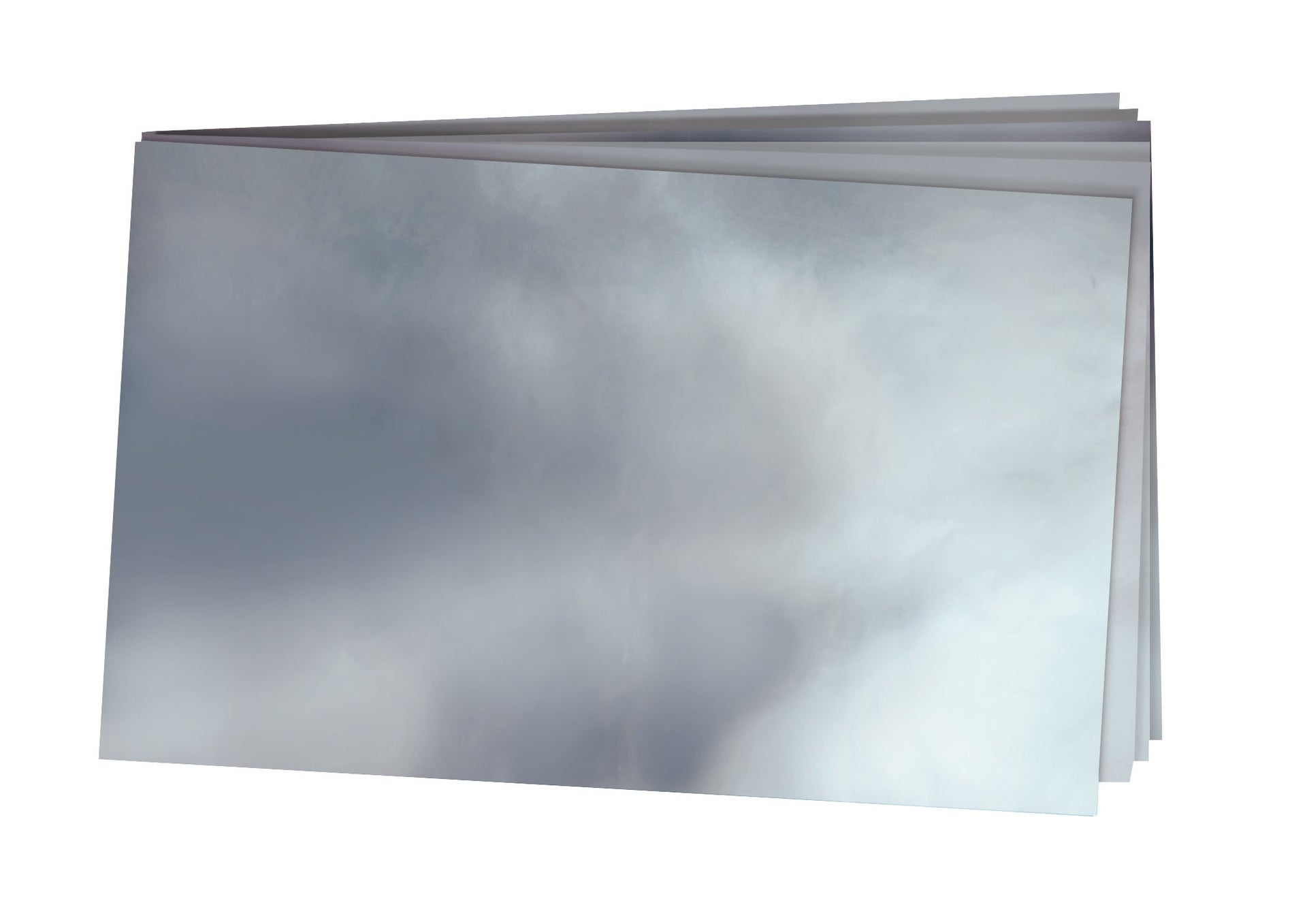 [8300404] Metallkartong 50x35cm silver 10/fp