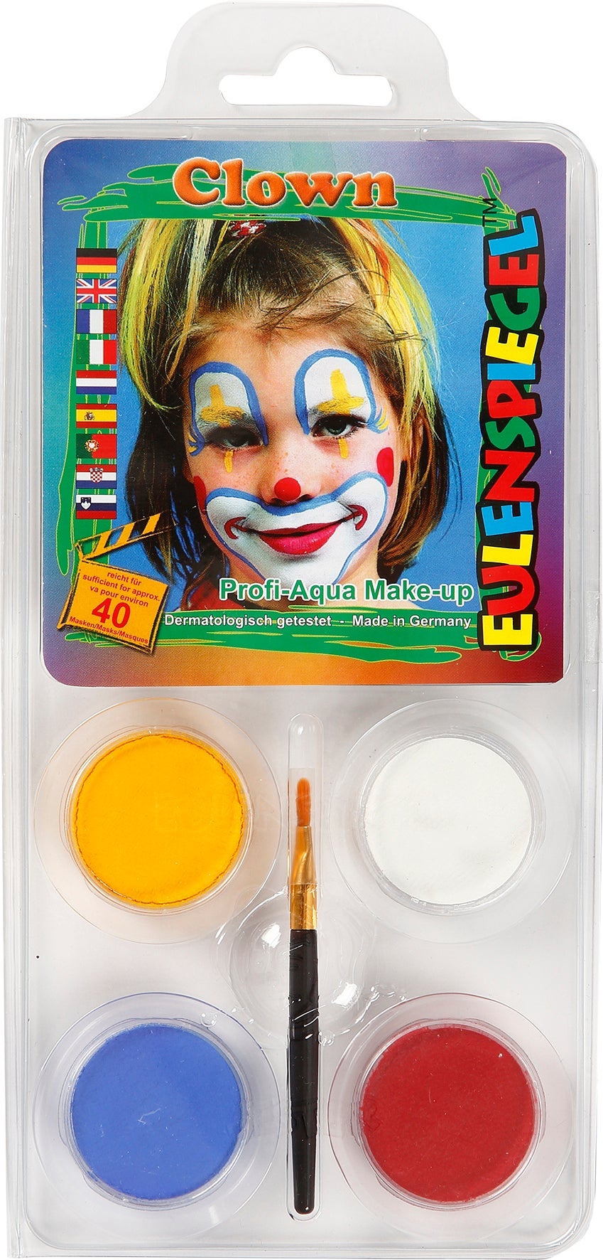 [2212180] Ansiktsfärg Clown mix färg