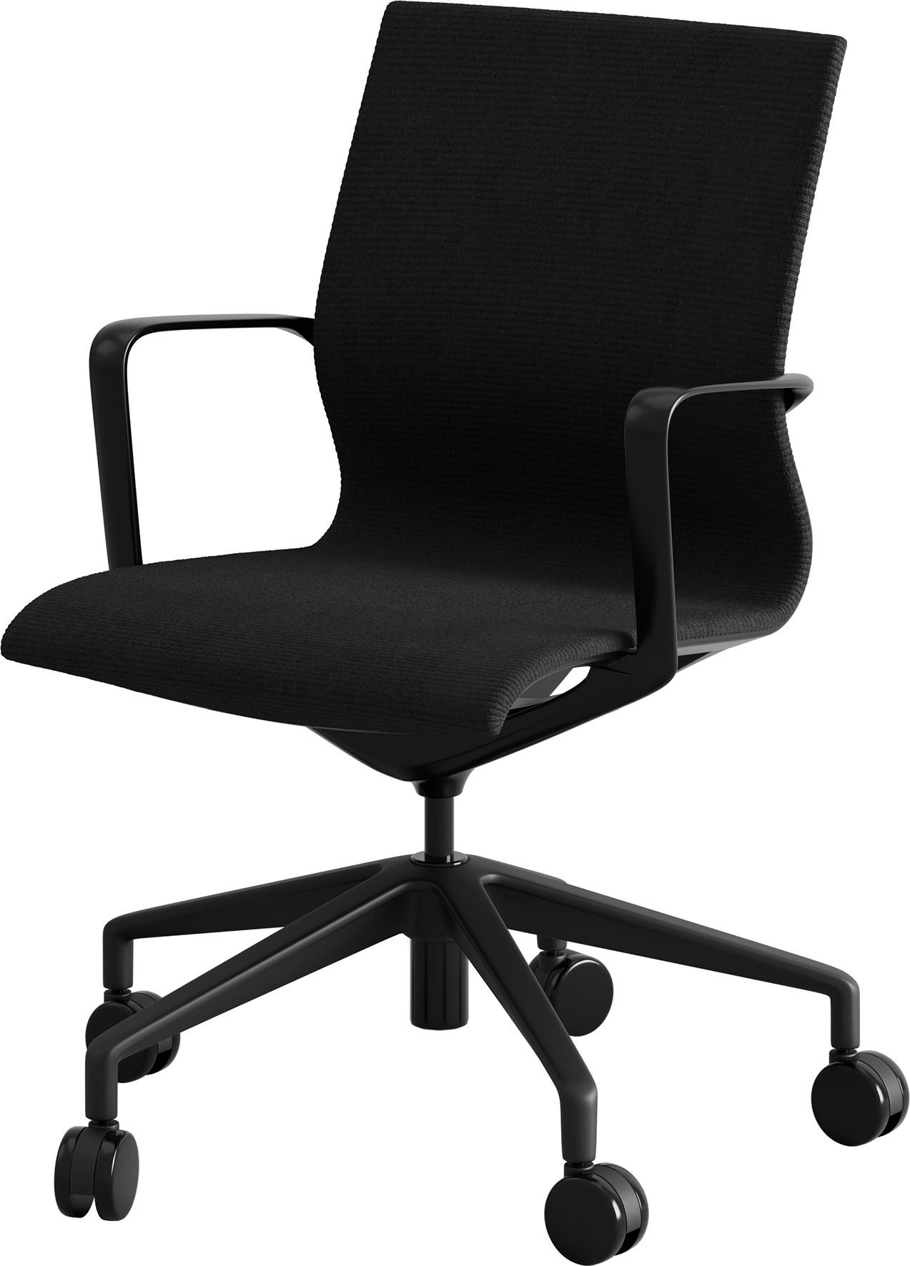[8557978] Kontorsstol Möte mesh svart