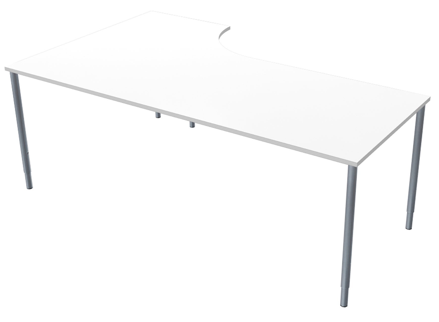[2482129] Skrivbord 2000x1200mm H    vit