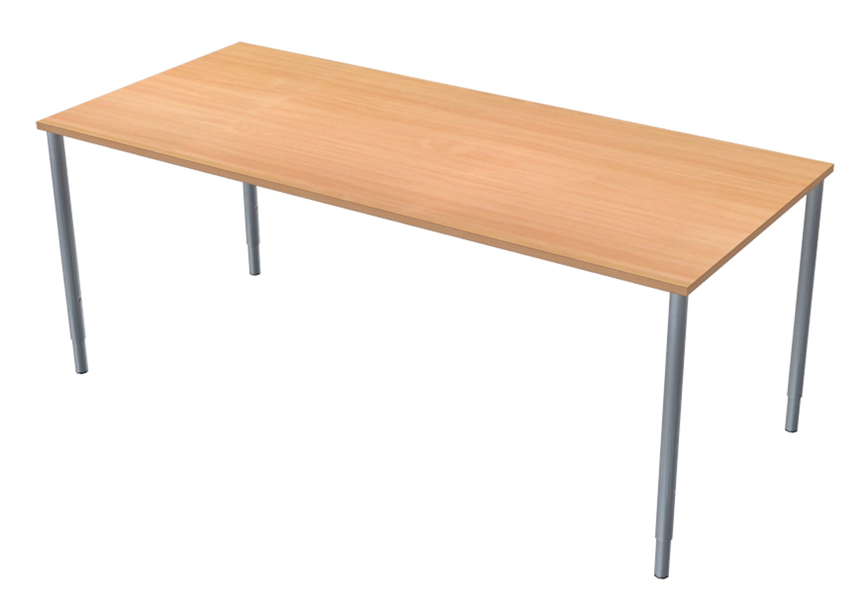 [2482188] Skrivbord 180x80 cm bokmelamin/svart Lanab