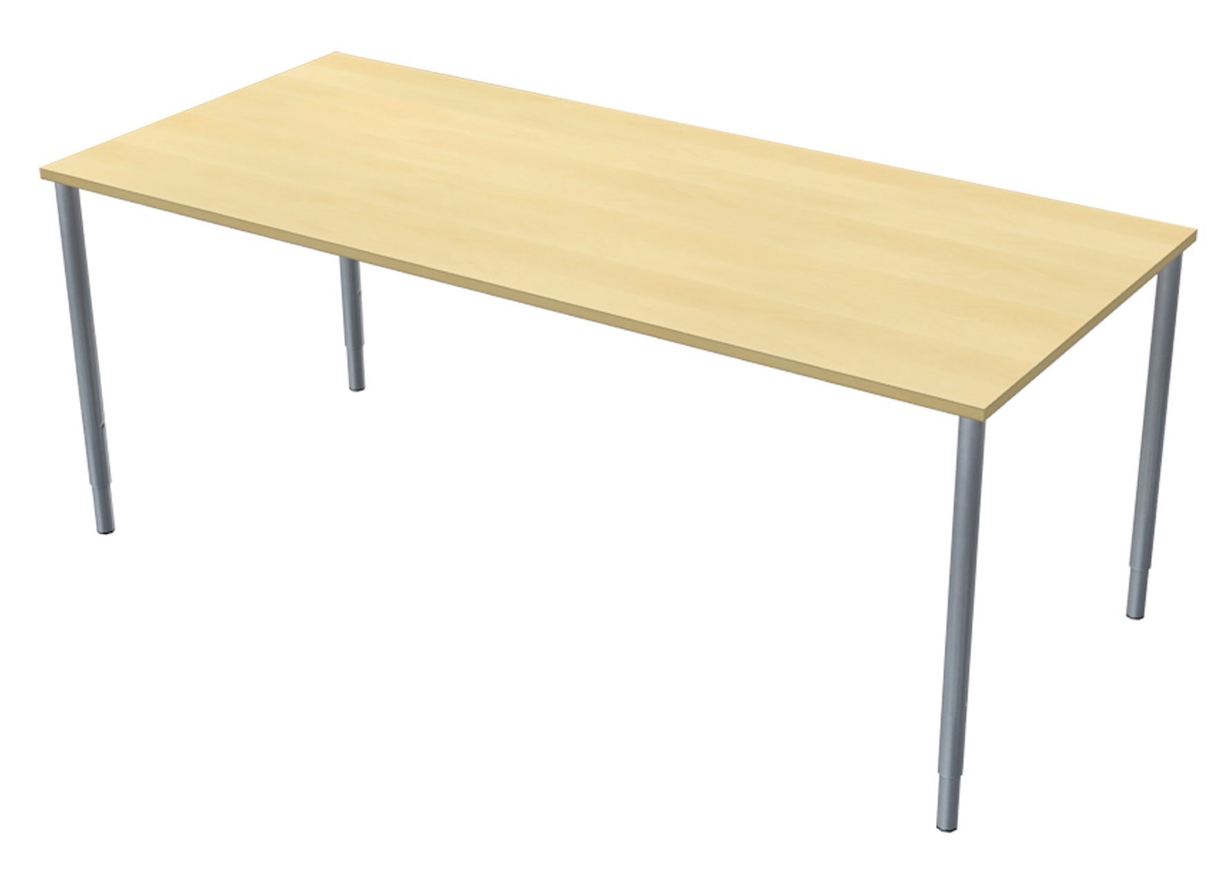 [2482189] Skrivbord 180x80cm björkmel/si
