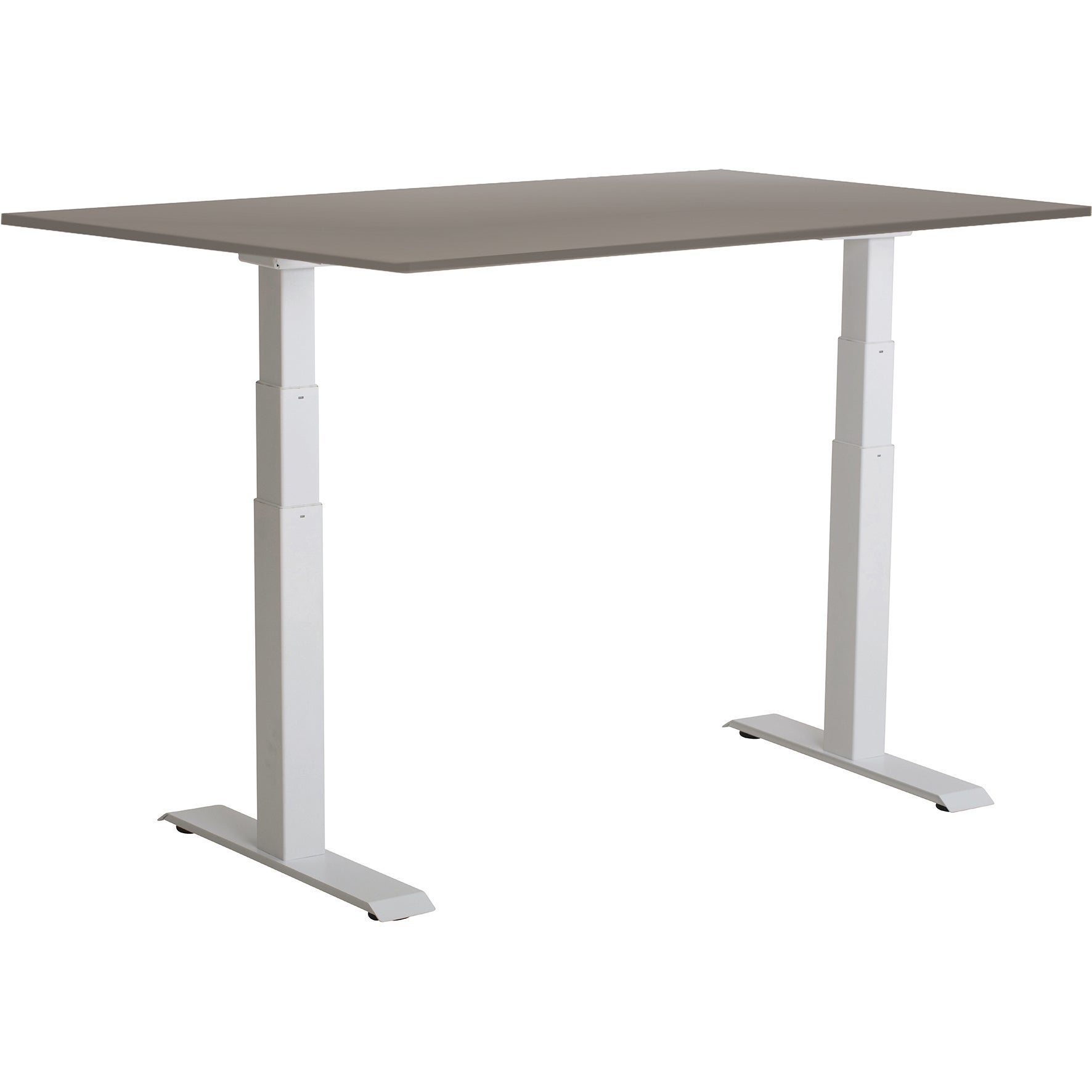 [8559267] Skrivbord el Easydesk Adapt VI grå/vit 120x80 cm