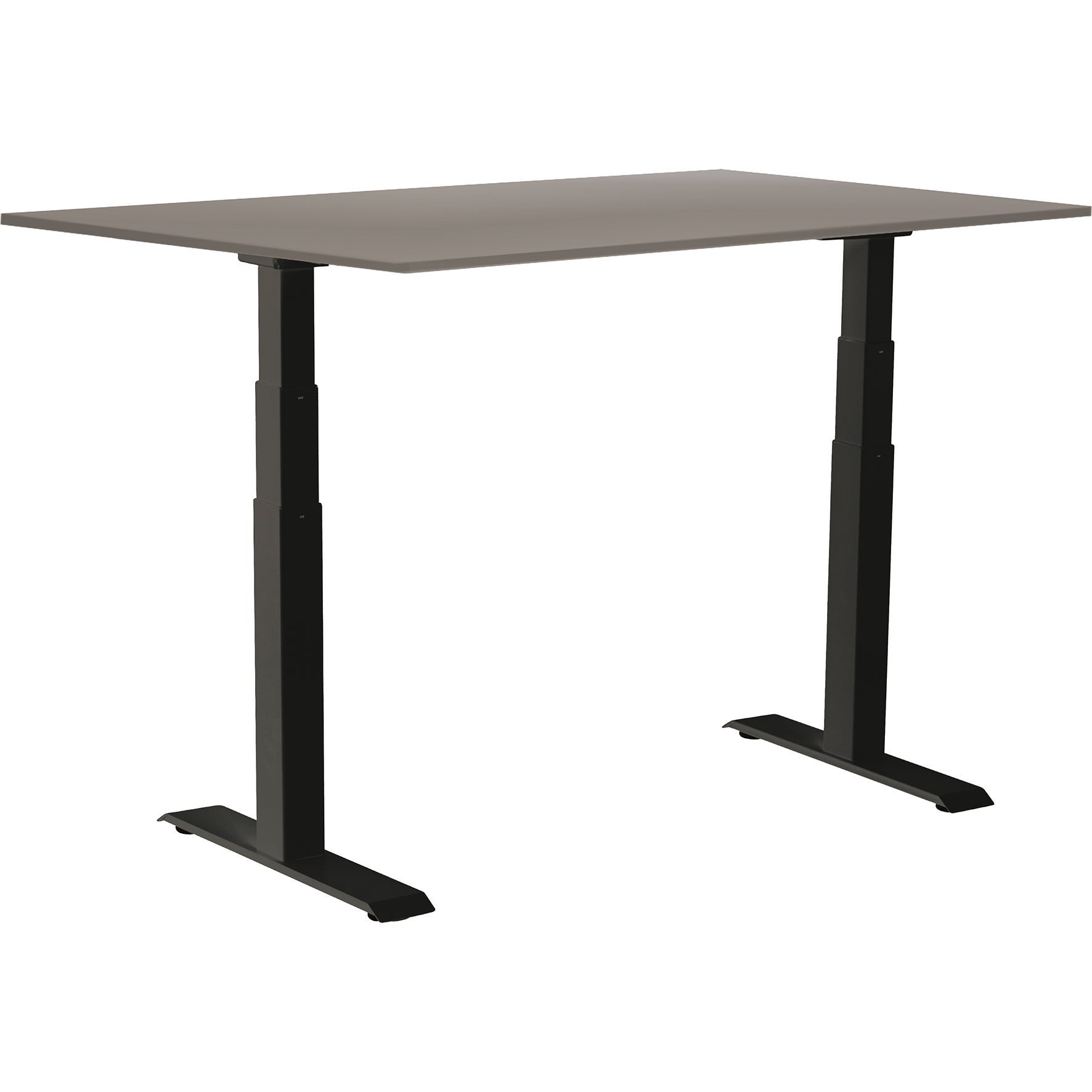 [8559278] Skrivbord el Easydesk Adapt VI grå/svart 160x80 cm