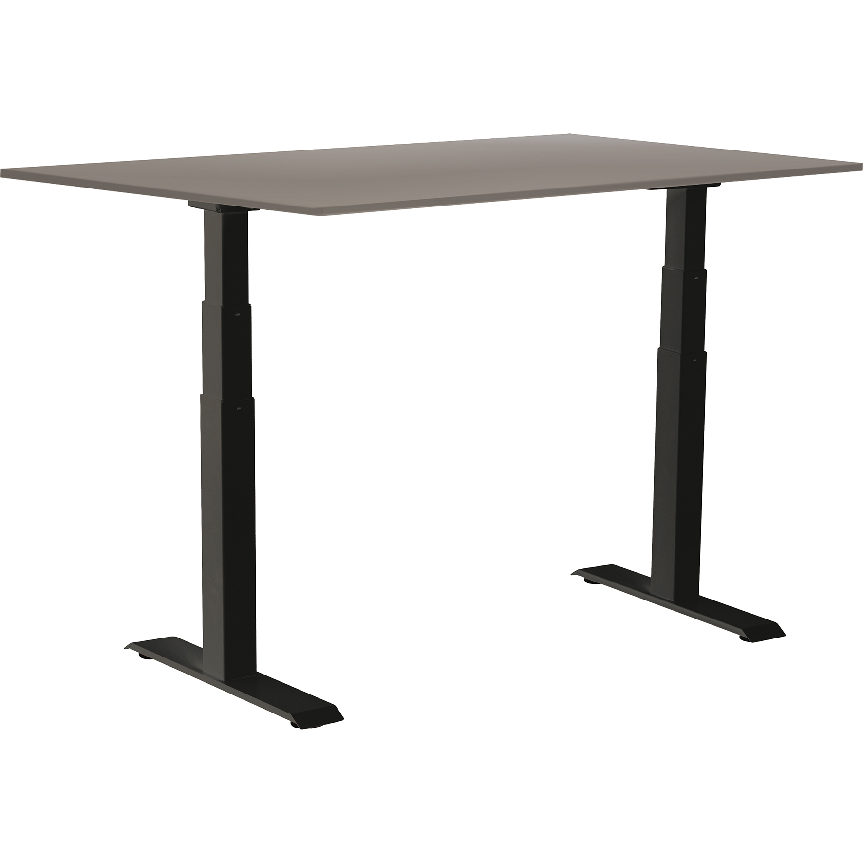 [8559277] Skrivbord 2 el grå/sv 1400x800