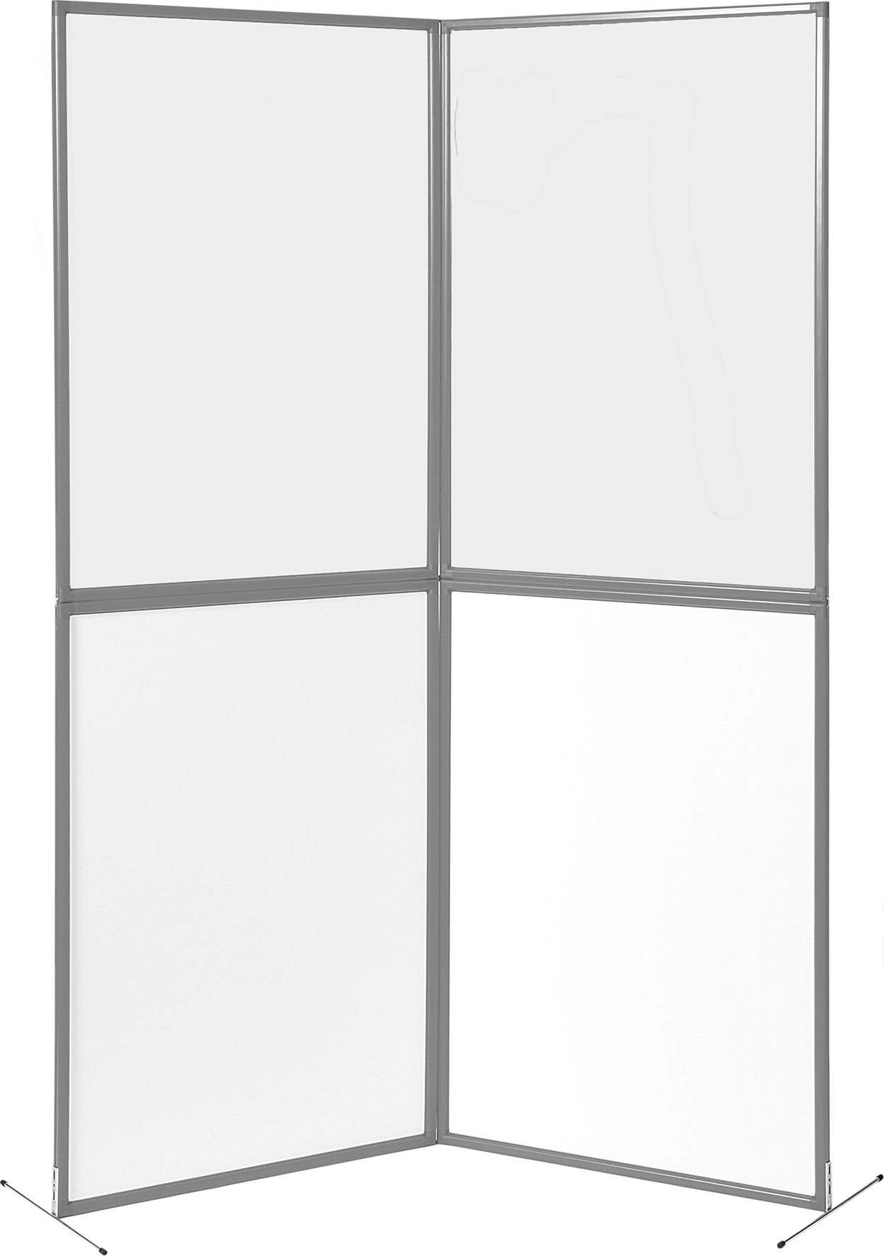 [8555911] Skärm basic 4 transp grå ram