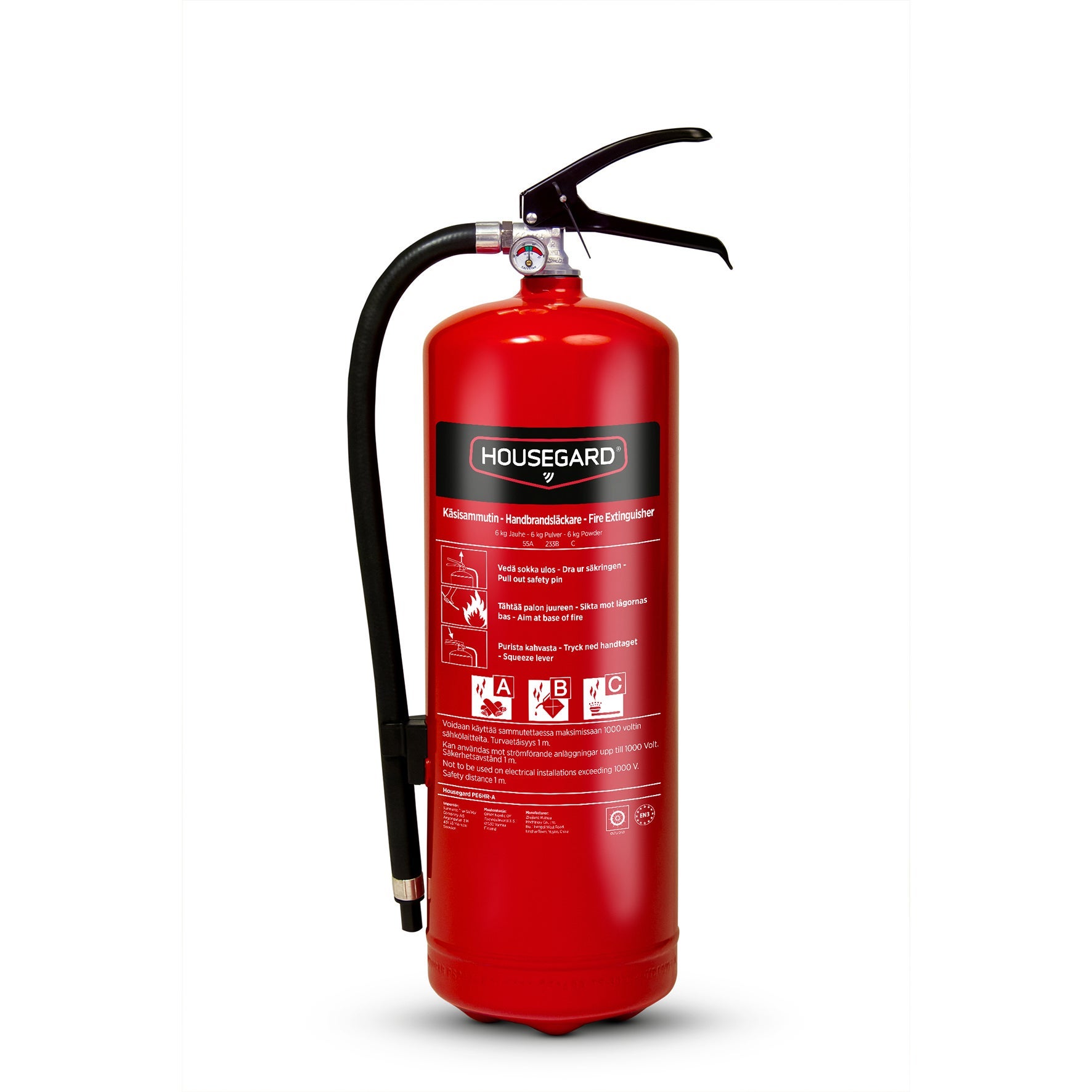[2840602] Pulversläckare House Gard 6 Kg