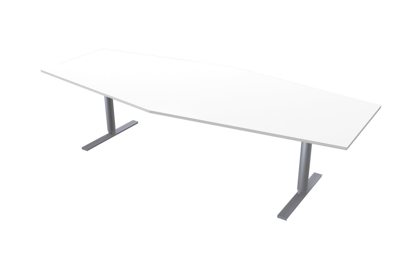 [2822177] Konferensbord 280 x 120 x 80 cm vit Lanab