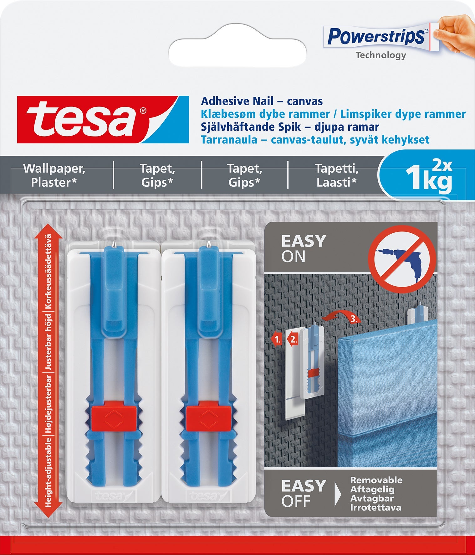 [8555876] Spik självhäftande tapet 1 kg 2-pack