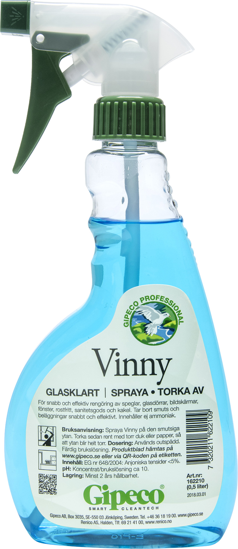[2260016] Vinny Glasputs 0,5 lit spray