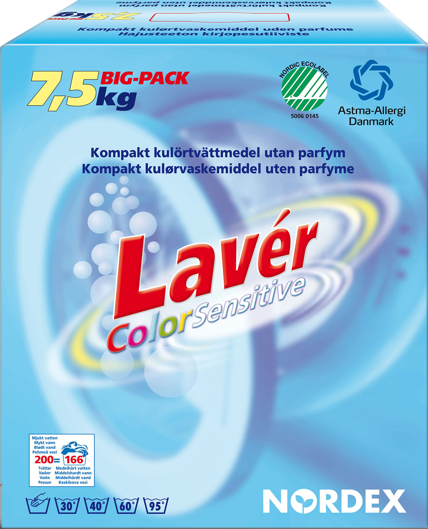 [2256697] Tvättm Lavér Color Sens 7,5kg