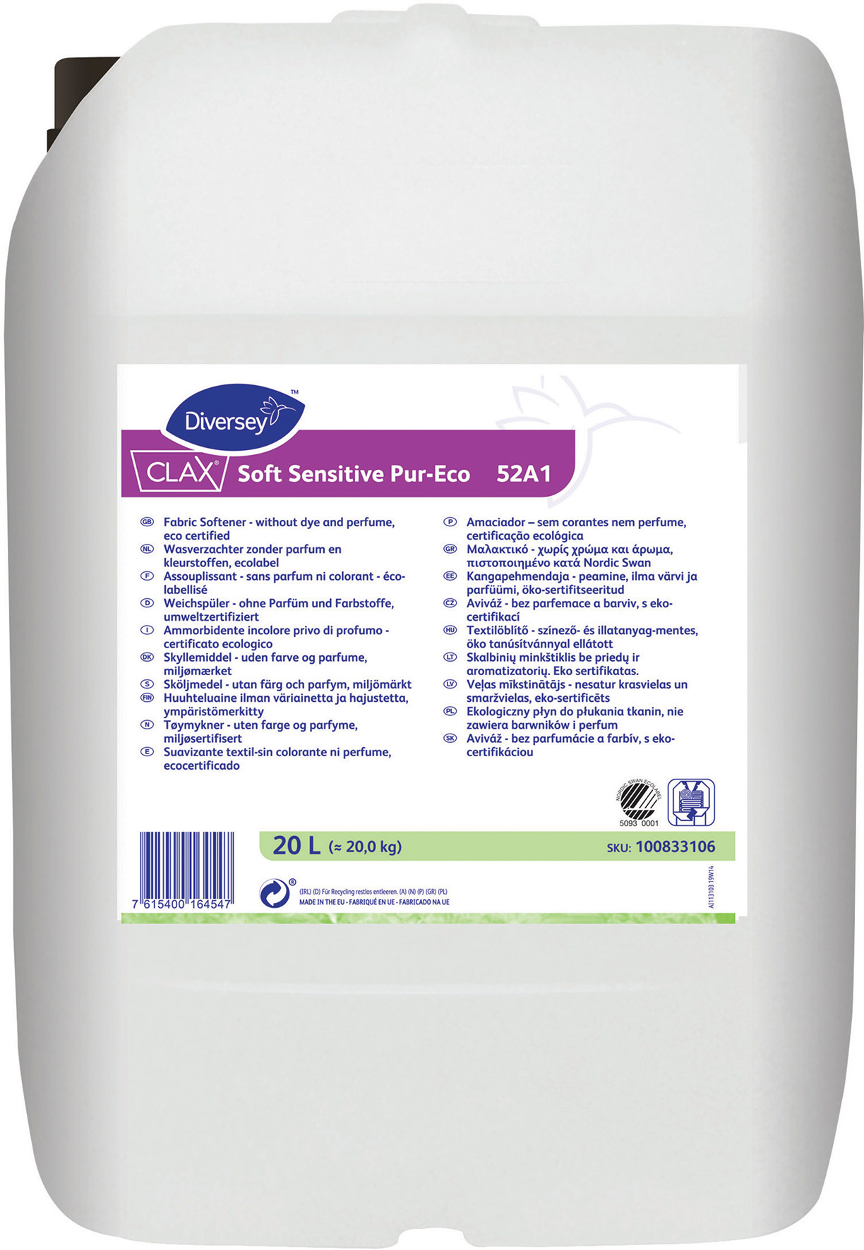 [2260463] Clax Soft Sensitive G 52A1 20L