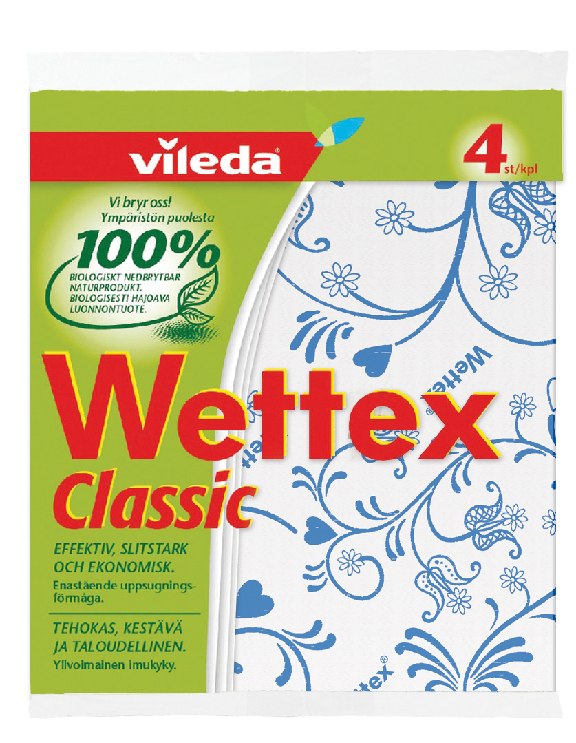 [2260405] Wettex Classic sort.färg 4-p