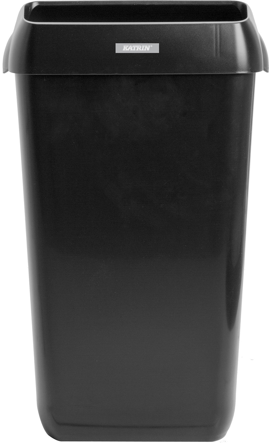 [8550805] Papperskorg Katrin med lock 25 liter svart 2 st/fp