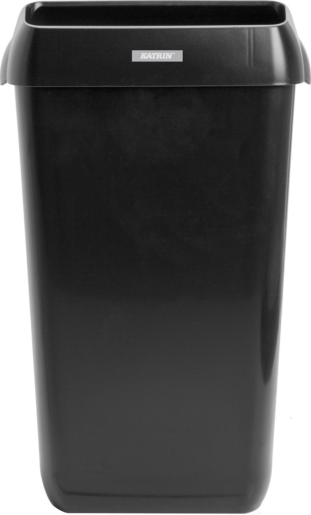[8550806] Papperskorg Katrin med lock 50 liter svart 2 st/fp