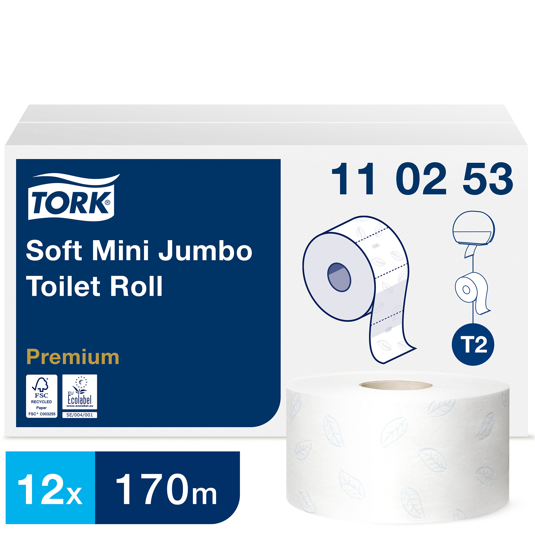[2511040] Toalettppr Tork Premium T2 12/