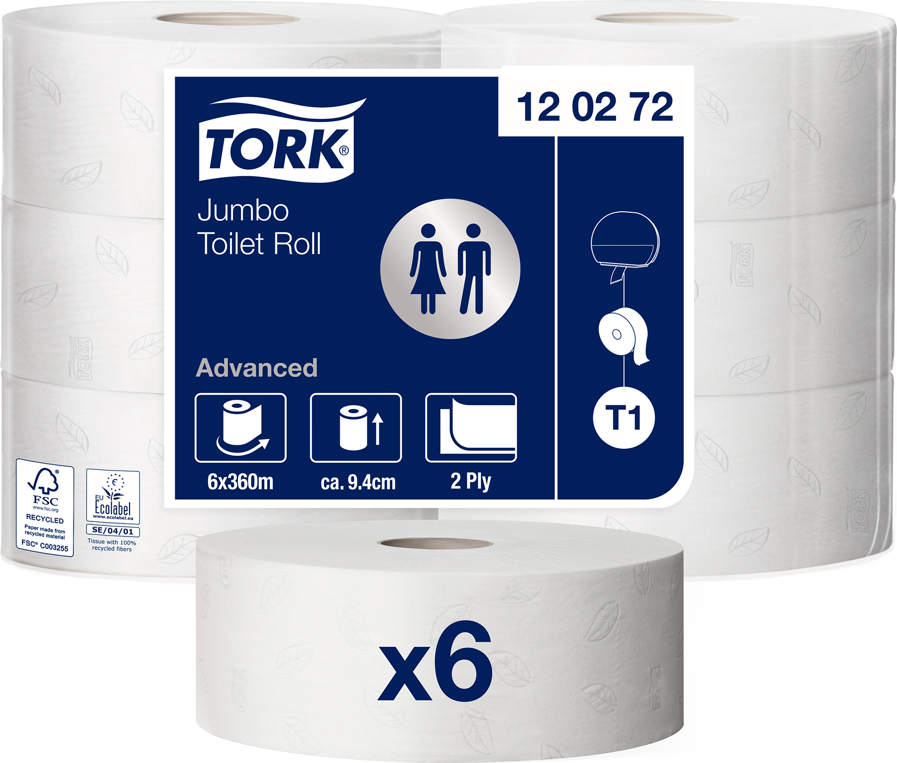 [2511161] Toalettppr Tork Advanced T1 6/