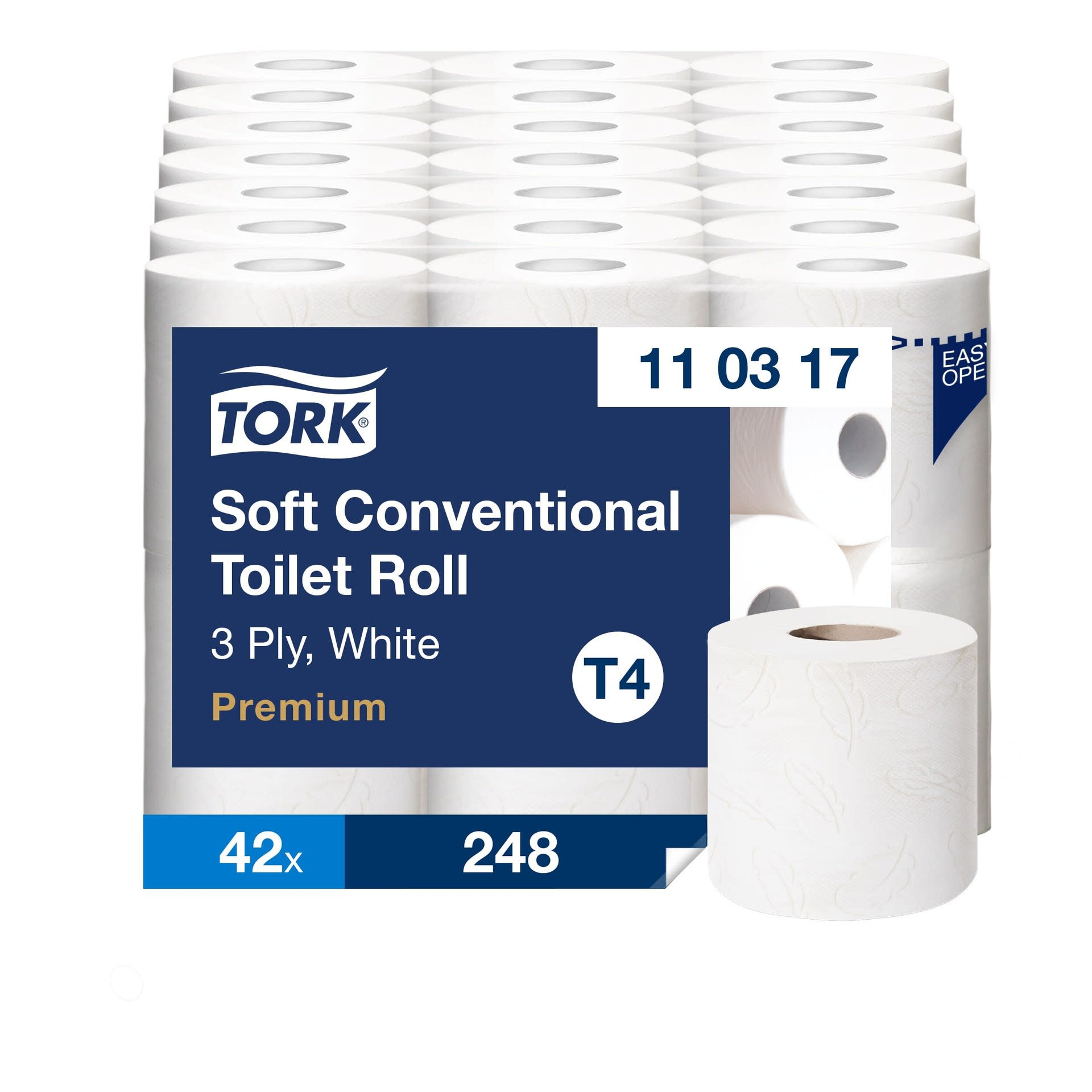 [2511625] Toalettpapper Tork Premium T4 bal om 42 rullar