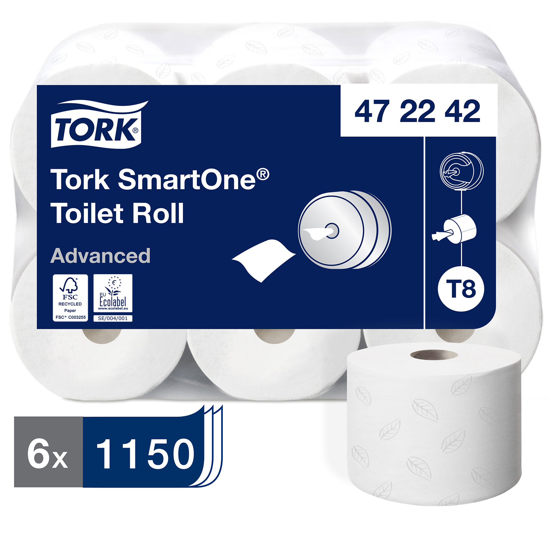 [2514151] Toalettppr Tork T8 SmartOne 6/