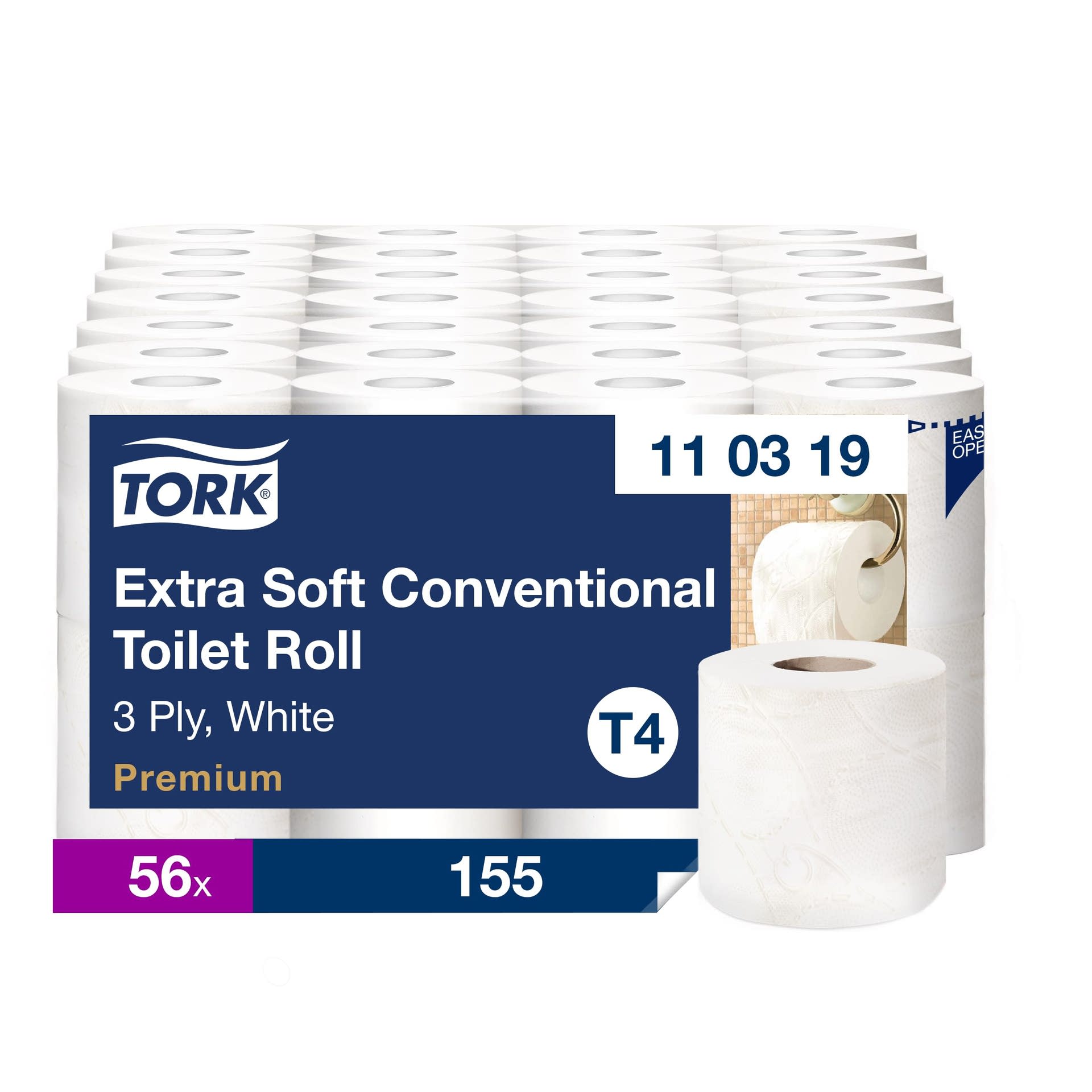 [8557997] Toalettpapper Tork Premium Extra Mjukt 3-lager 56 rullar/bal