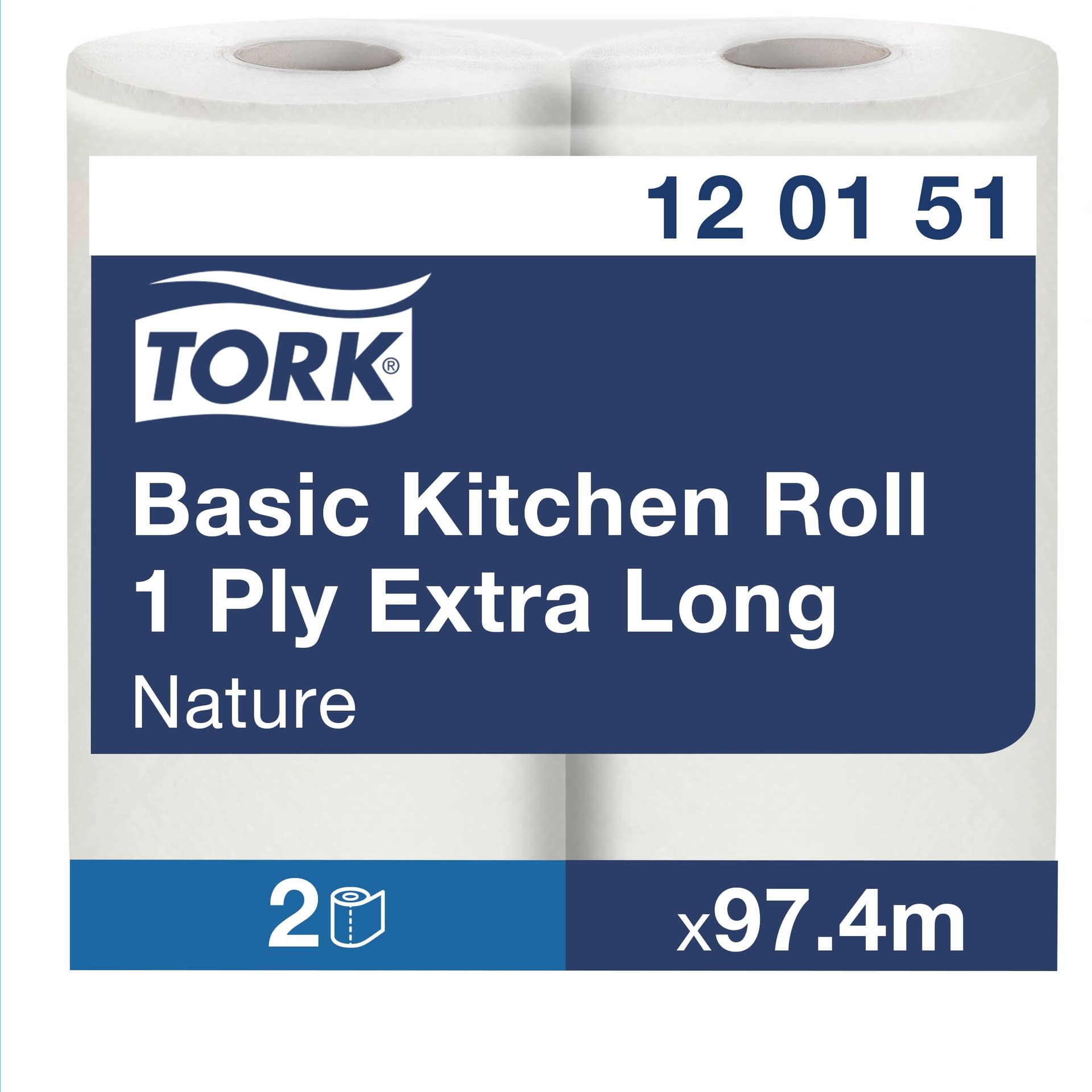 [2522144] Köksrulle Basic 2-pack Tork 1-lager 7 fp/bal