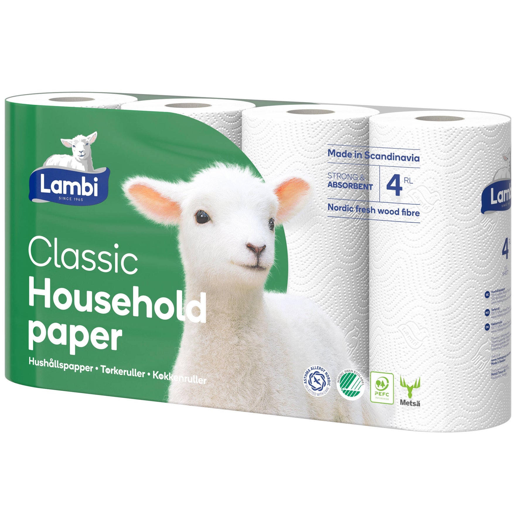 [8558063] Köksrullar Lambi hushållspapper BAL - 5 x 4 st/fp