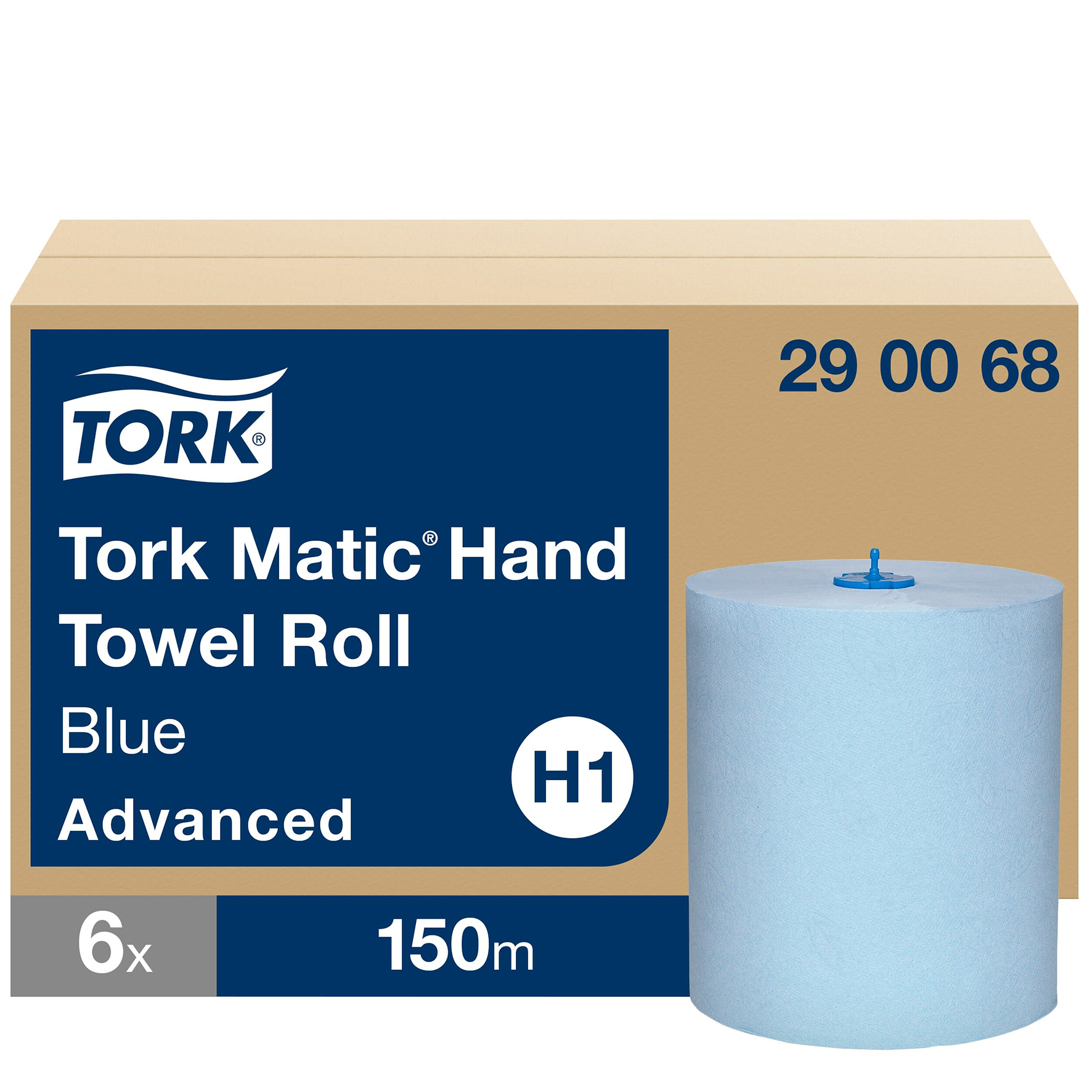 [2256277] Handduk Tork Matic H1 blå 6/fp