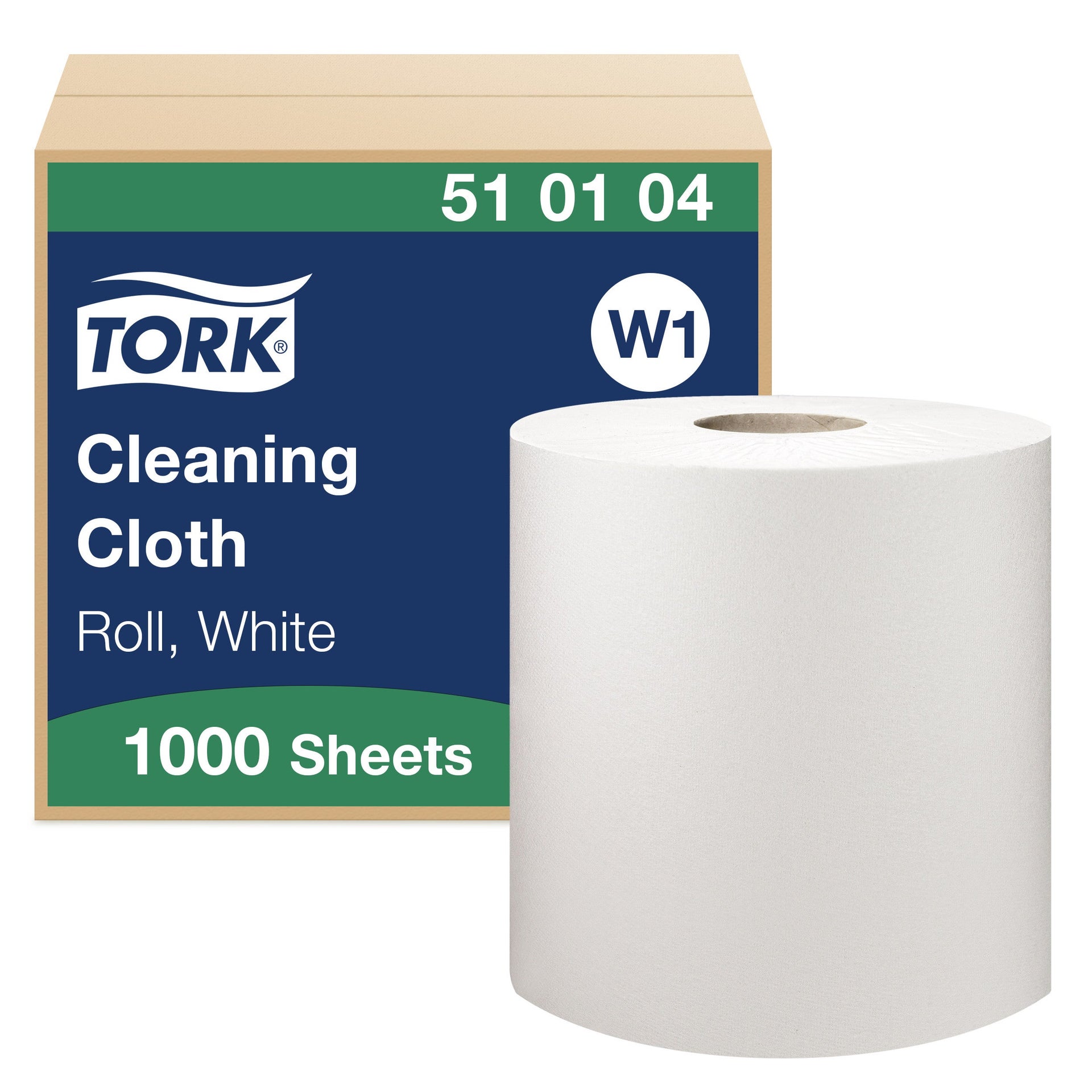 [2522437] Rengöringsduk Mjuk Tork W1 380 meter Vit