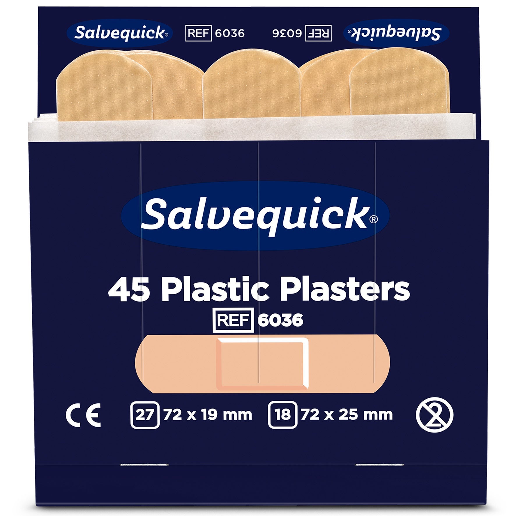 [2890263] Plåsterrefill 6036 plast 6x45fp